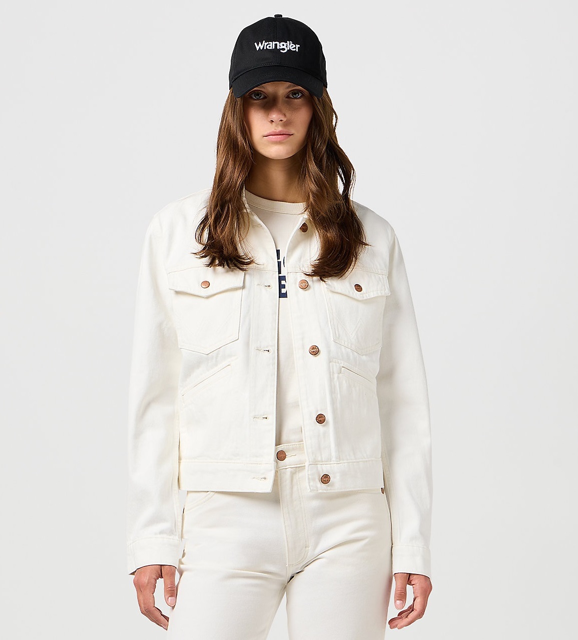 Dámská džínová BUNDA WRANGLER 112362589 HERITAGE JACKET Groovy Velikost: M