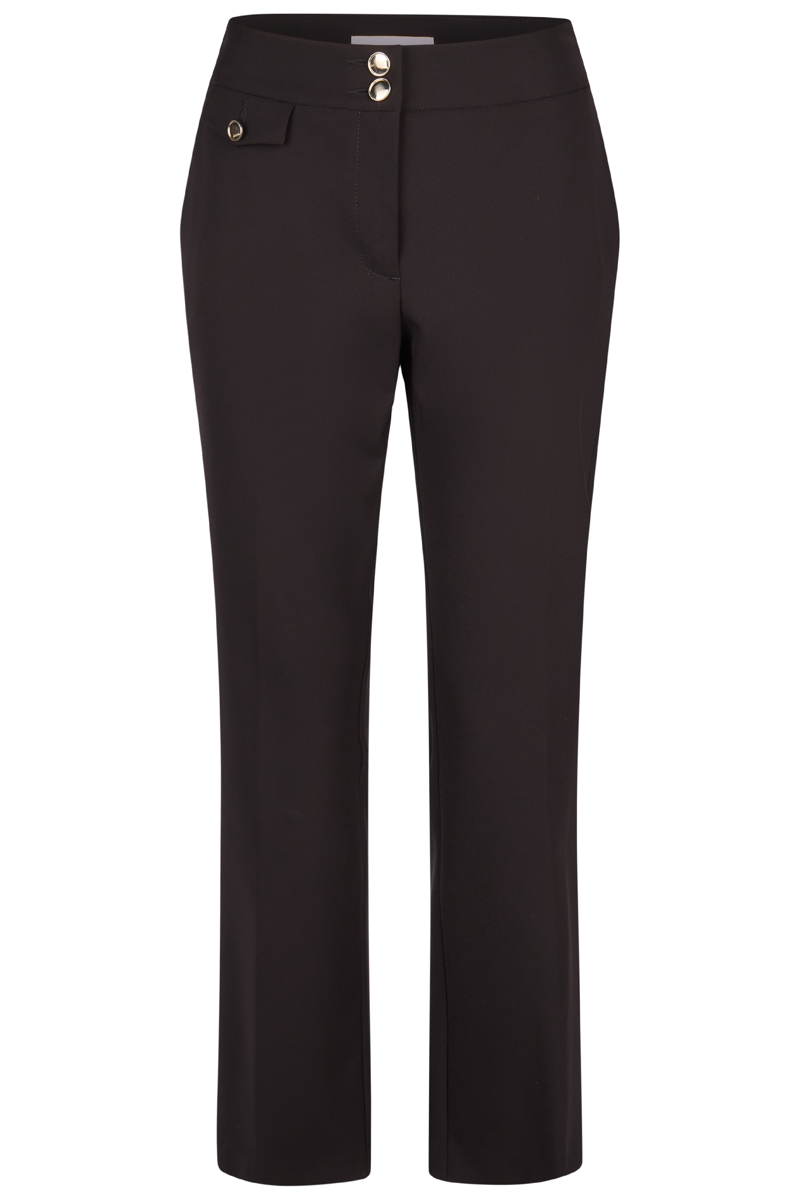 Dámské kalhoty ANNA MONTANA 1419 FLARED CROPPED SAN JUAN 01 Schwarz Velikost: 38