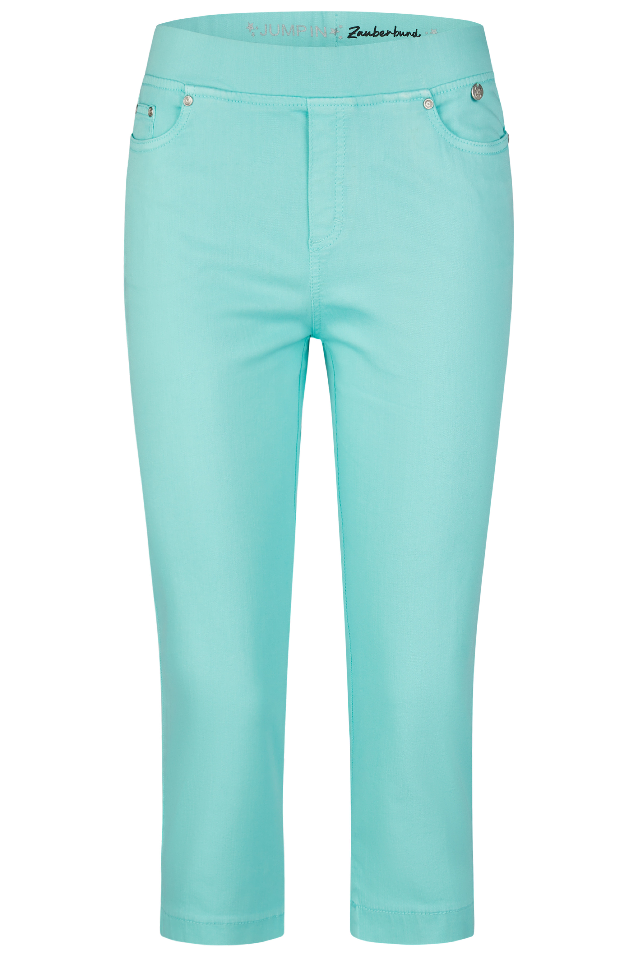 Dámské kalhoty ANNA MONTANA 1016SNOS Angelika JUMP IN CAPRI ROM 170 Jade Velikost: 36