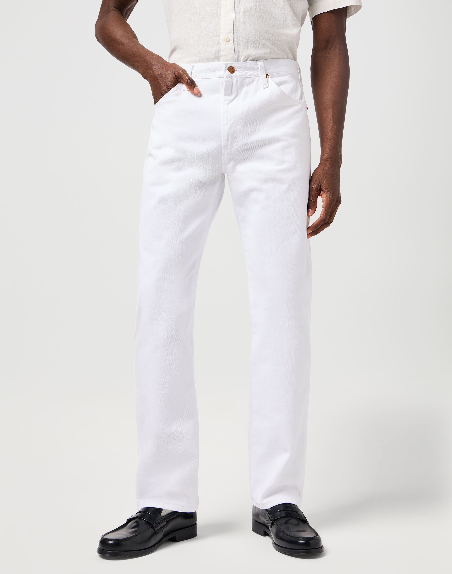 Džíny WRANGLER 112364826 13MWZ White Velikost Pas/Délka: 29/30