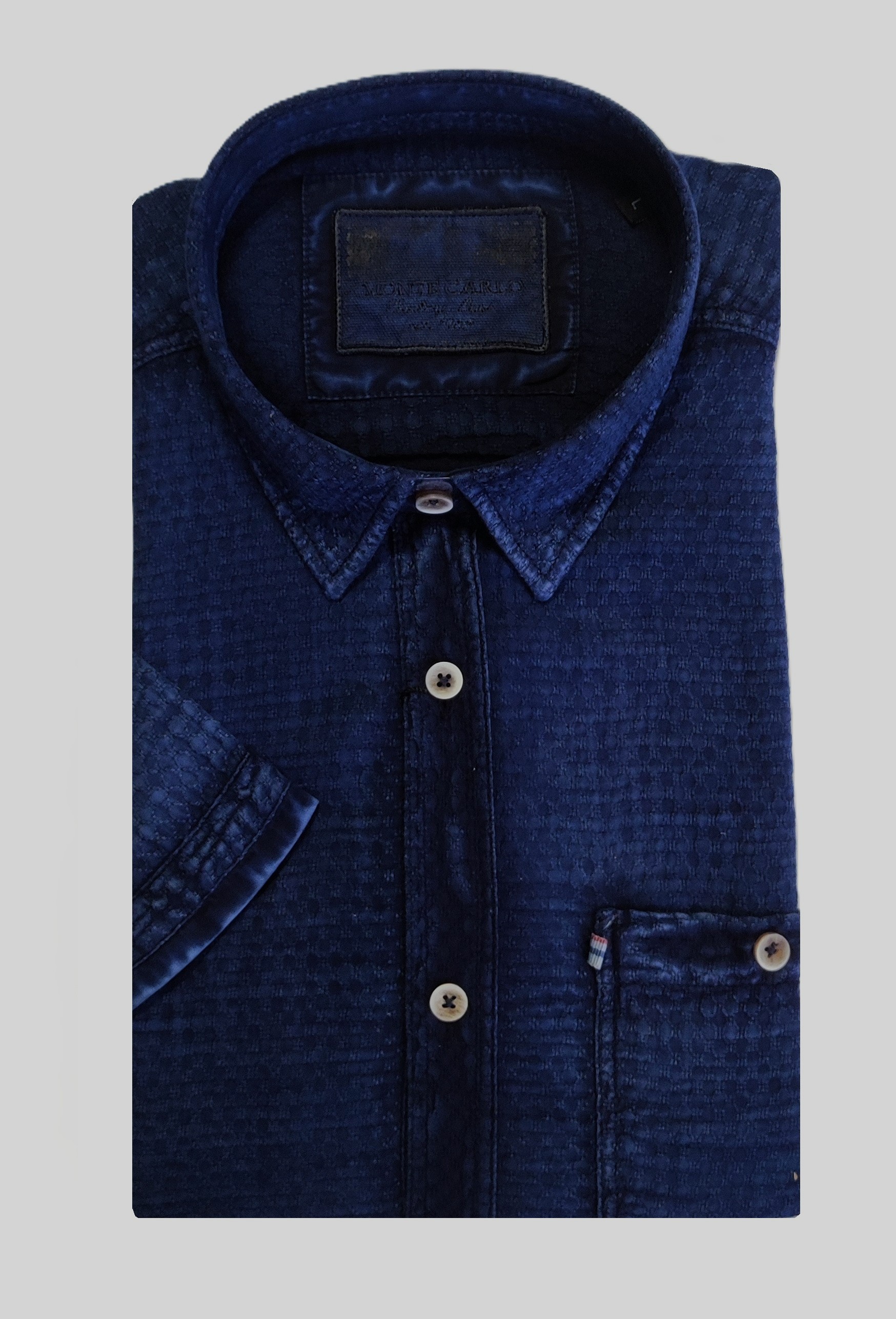 Pánská košile krátký rukáv MONTE CARLO 27051 740 Velikost: L