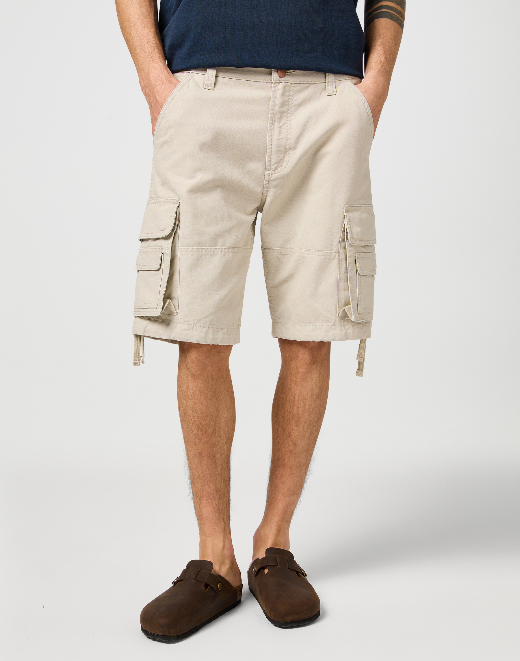 Pánské šortky WRANGLER 112362551 CJ CARGO SHORTS Pelican Velikost: 32