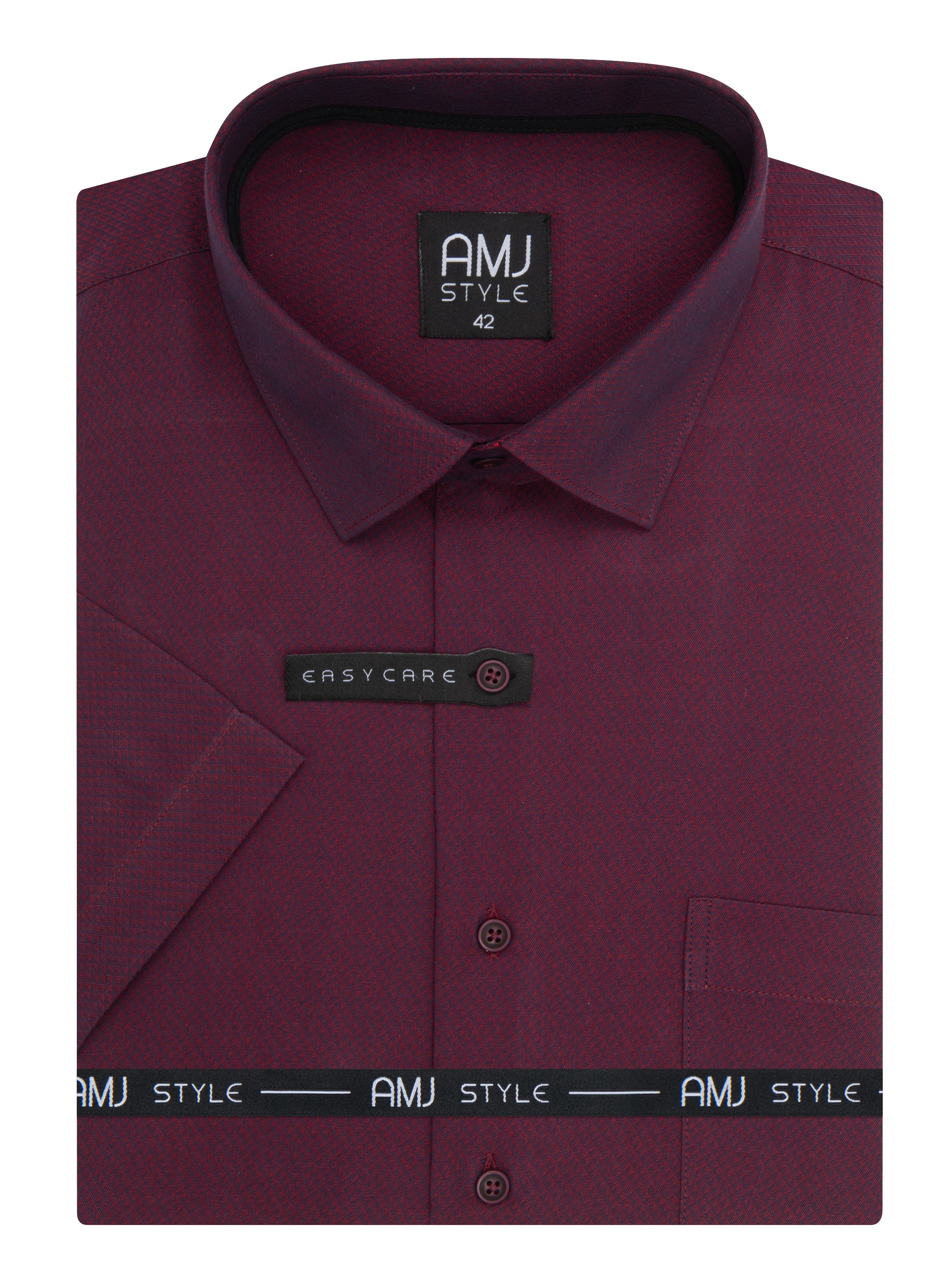 Pánská košile krátký rukáv AMJ VKSR 1457 Slim Fit Style Velikost: 38