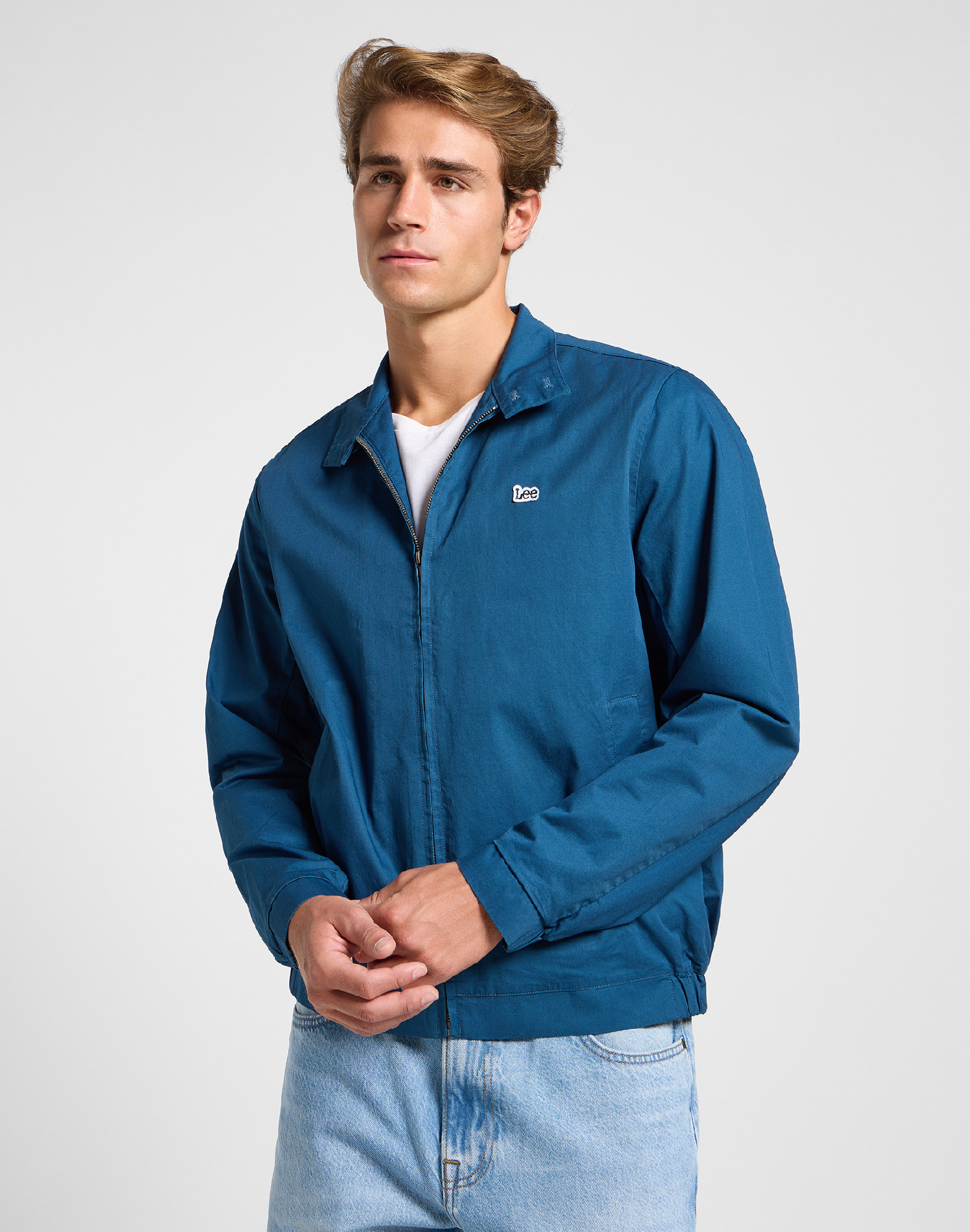 Pánská bunda LEE 112363868 HARRINGTON JACKET Orion Blue Velikost: L