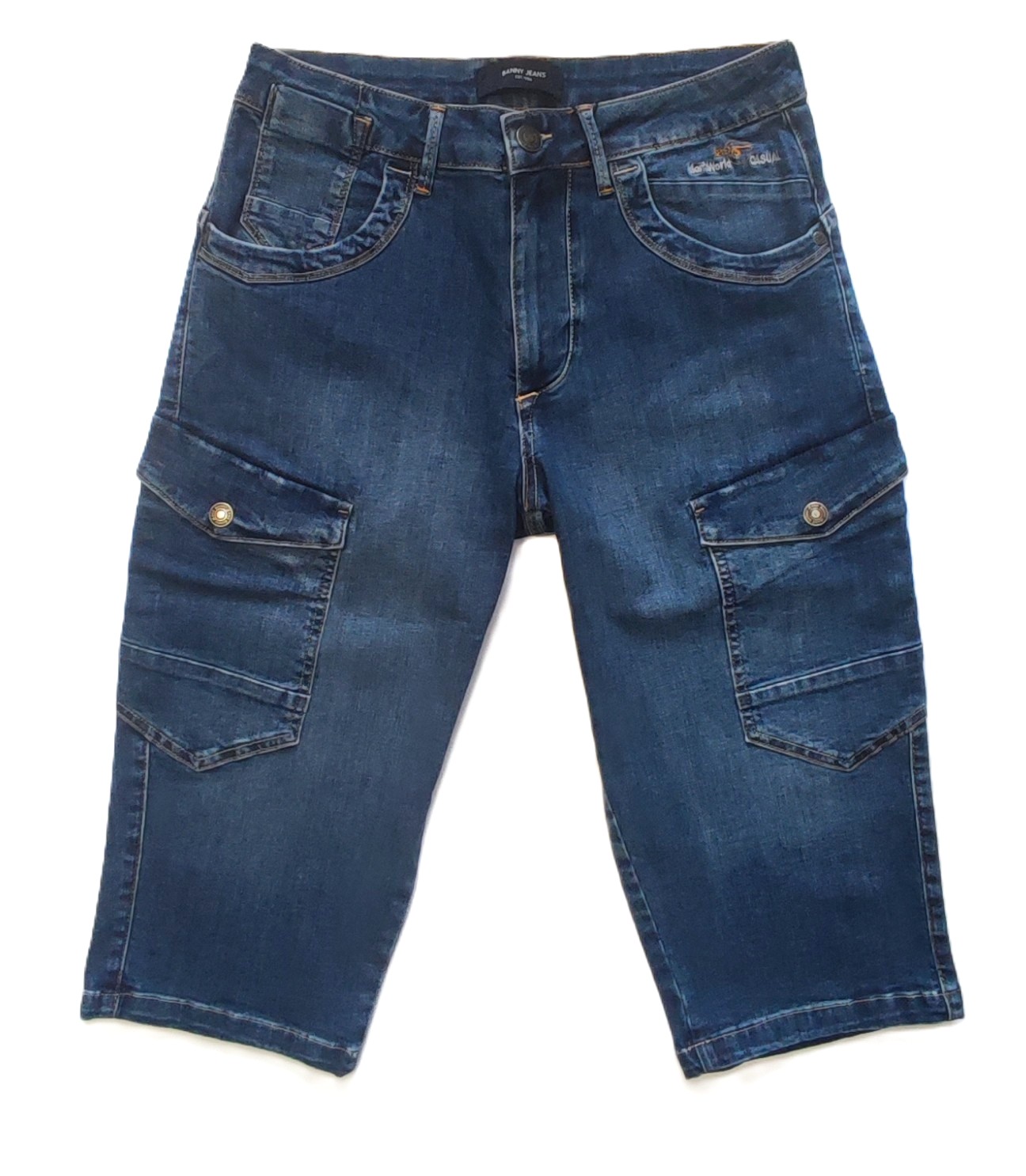 Pánské džínové šortky s bočními kapsami Banny Jeans P-2700 0-IST Velikost: 30