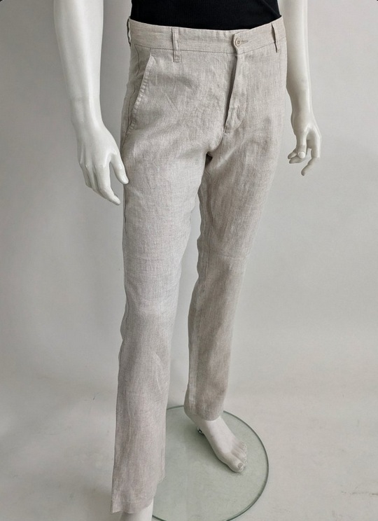 Pánské lněné kalhoty H&D H112290 VBE Velikost: 50