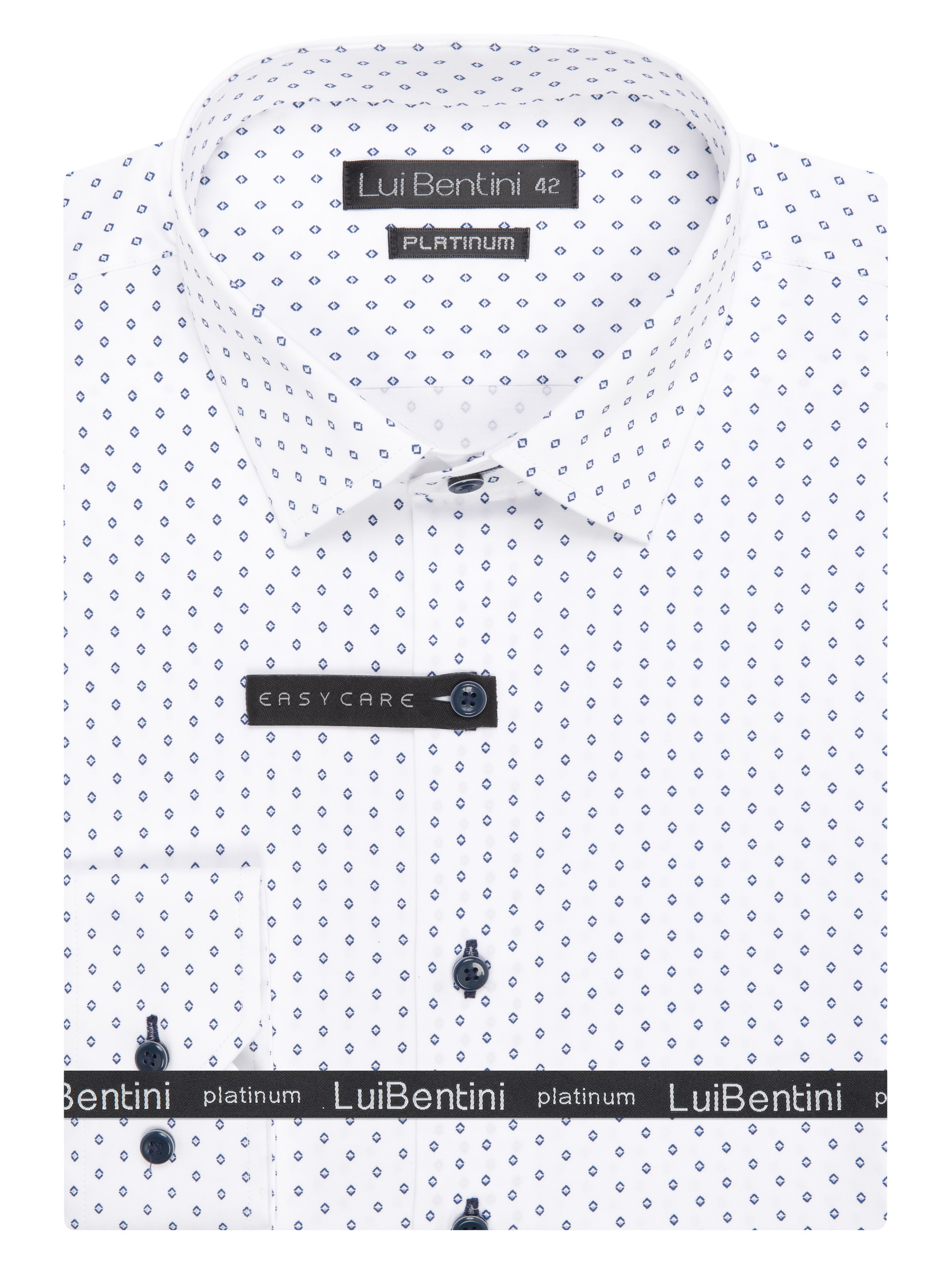 Pánská košile dlouhý rukáv AMJ Lui Bentini LDSB 240 Slim Fit Velikost: 41