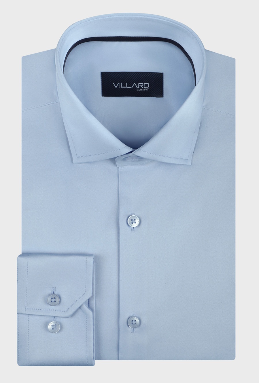 Pánská košile dlouhý rukáv VILLARO by MMER 008DSL Slim Fit PRODLOUŽENÁ Velikost: 43