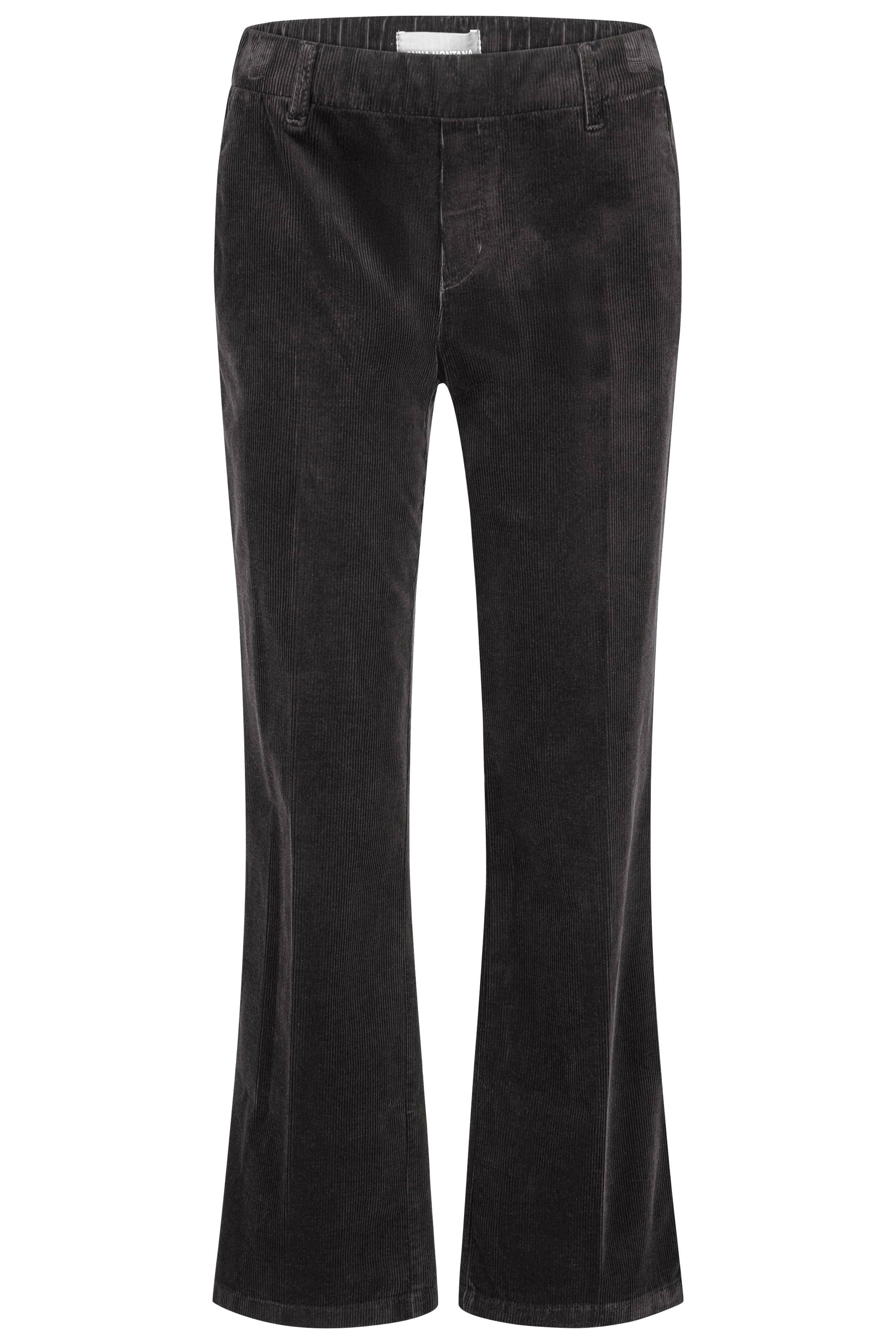 Dámské manšestrové kalhoty ANNA MONTANA 1070 MILA WIDE FLEXI GENUA 108 Antrahrazit Velikost: 42