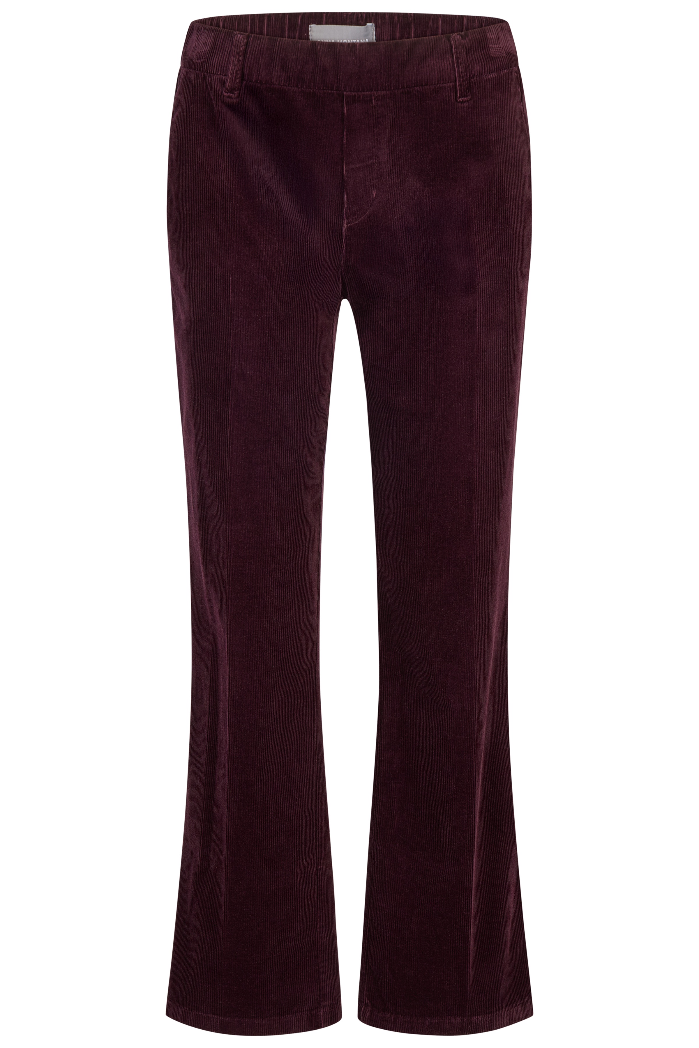 Dámské manšestrové kalhoty ANNA MONTANA 1070 MILA WIDE FLEXI GENUA 155 Bordo Velikost: 40