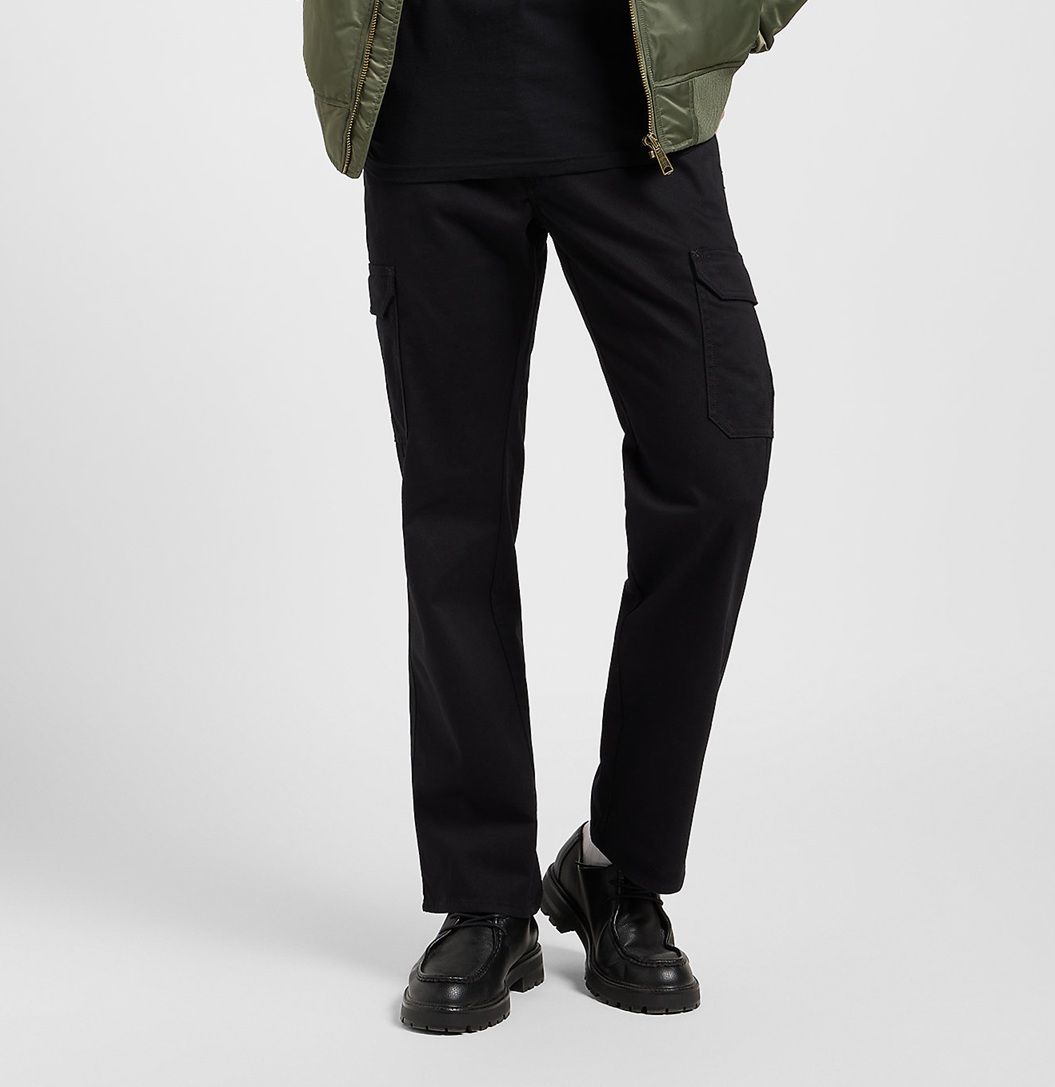 Pánské kapsáče LEE 112370605 CARGO MVP UNION All Black Velikost Pas/Délka: 30/32