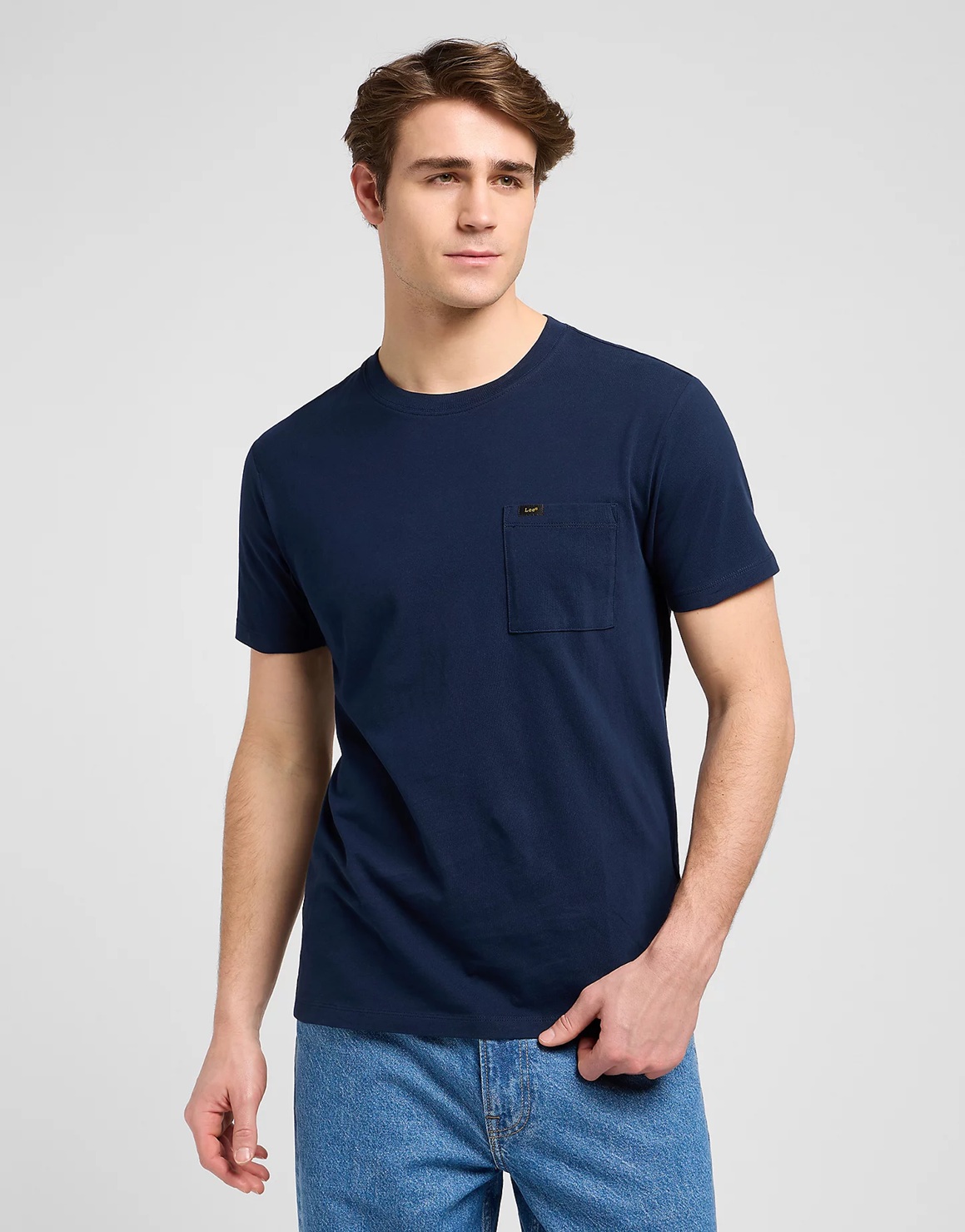 Pánské tričko LEE 112370493 ULTIMATE POCKET TEE Rivet Navy Velikost: XXL
