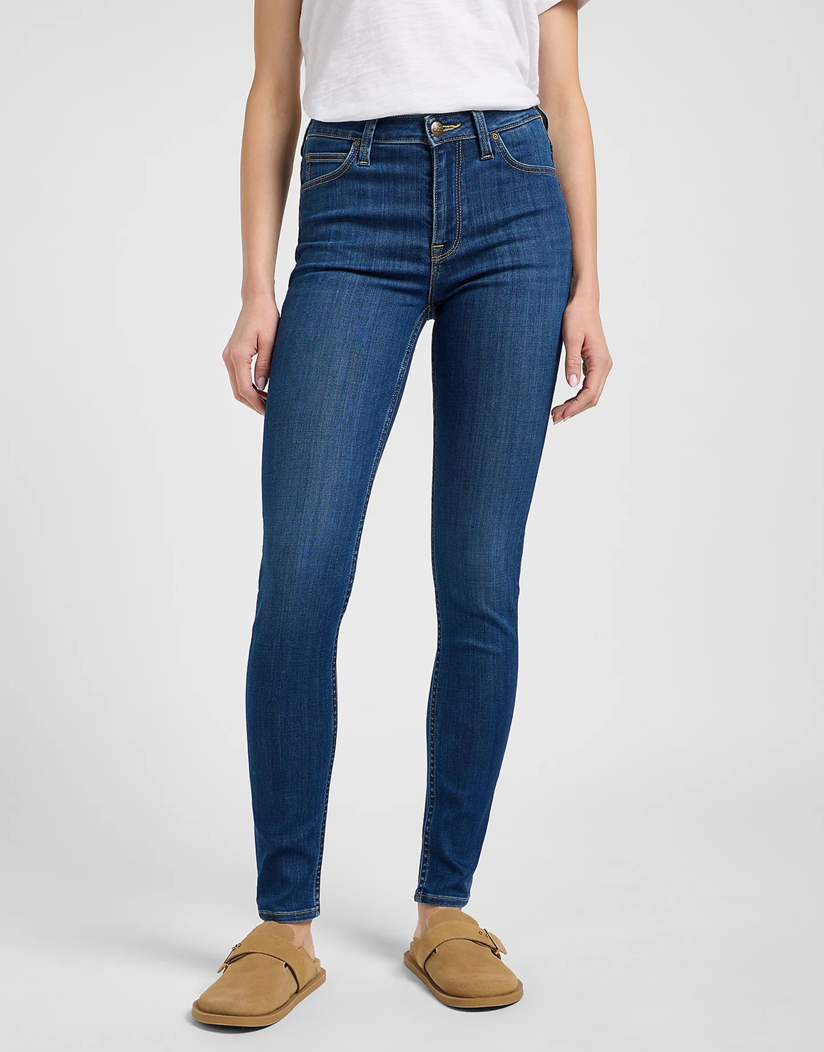 Dámské džíny LEE 112363819 SCARLETT HIGH Ivy Wash Velikost Pas/Délka: 26/29