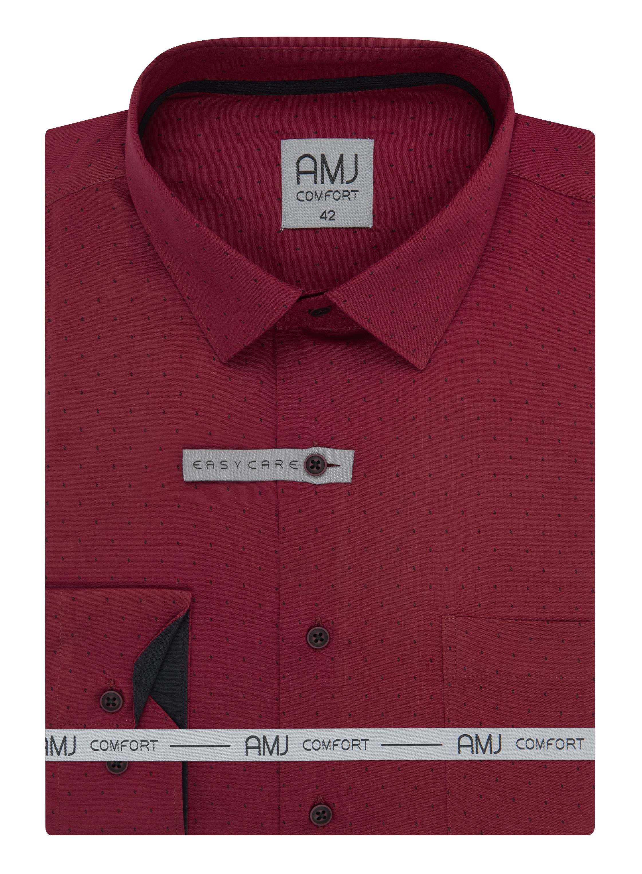 Pánská košile dlouhý rukáv AMJ VDBR VDNBR 1409 Classic Comfort Velikost: 45