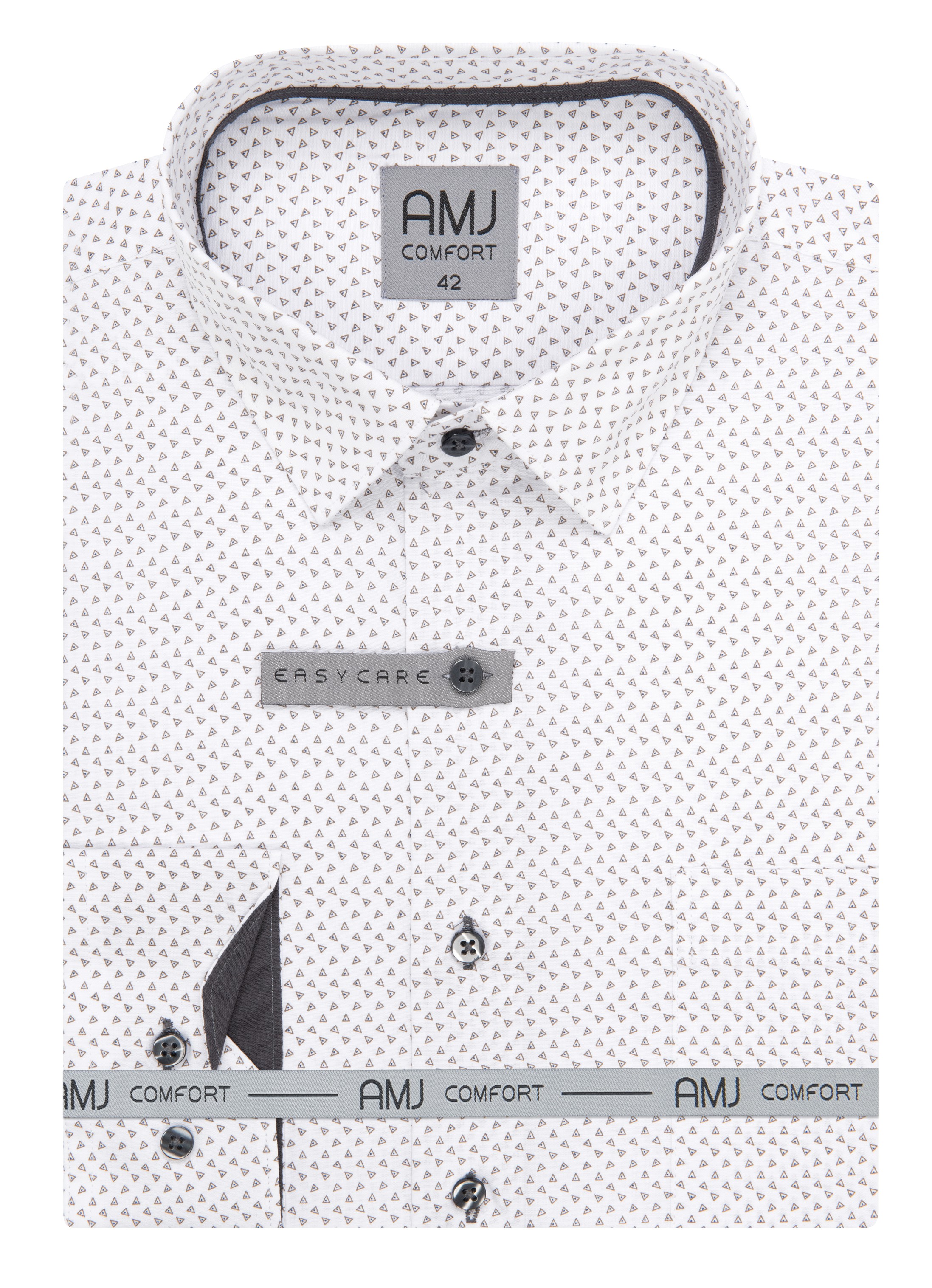 Pánská košile dlouhý rukáv rukáv AMJ VDBR VDNBR 1402 Classic Comfort Velikost: 41