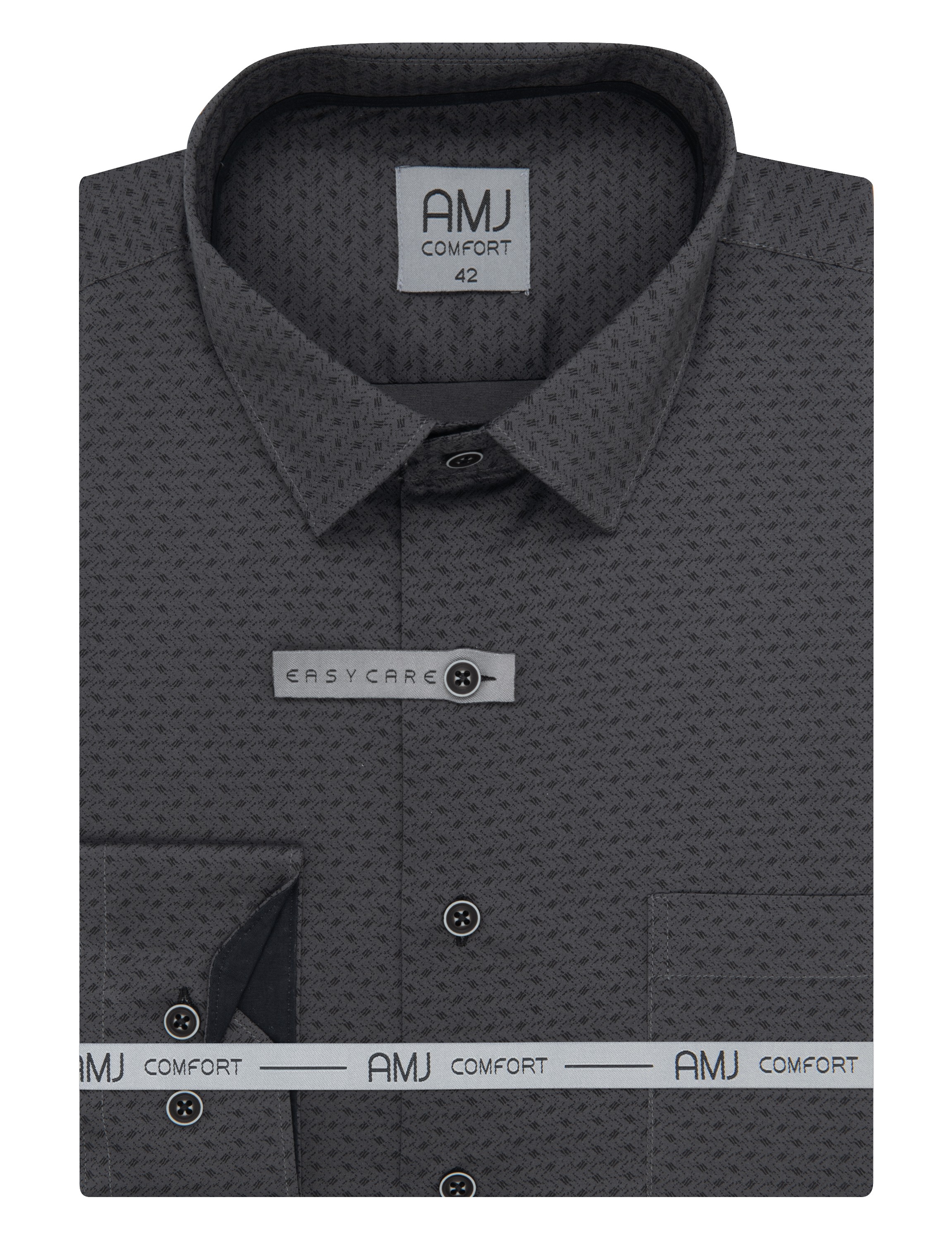 Pánská košile dlouhý rukáv AMJ VDSBR 1408 Slim Fit Comfort Velikost: 38