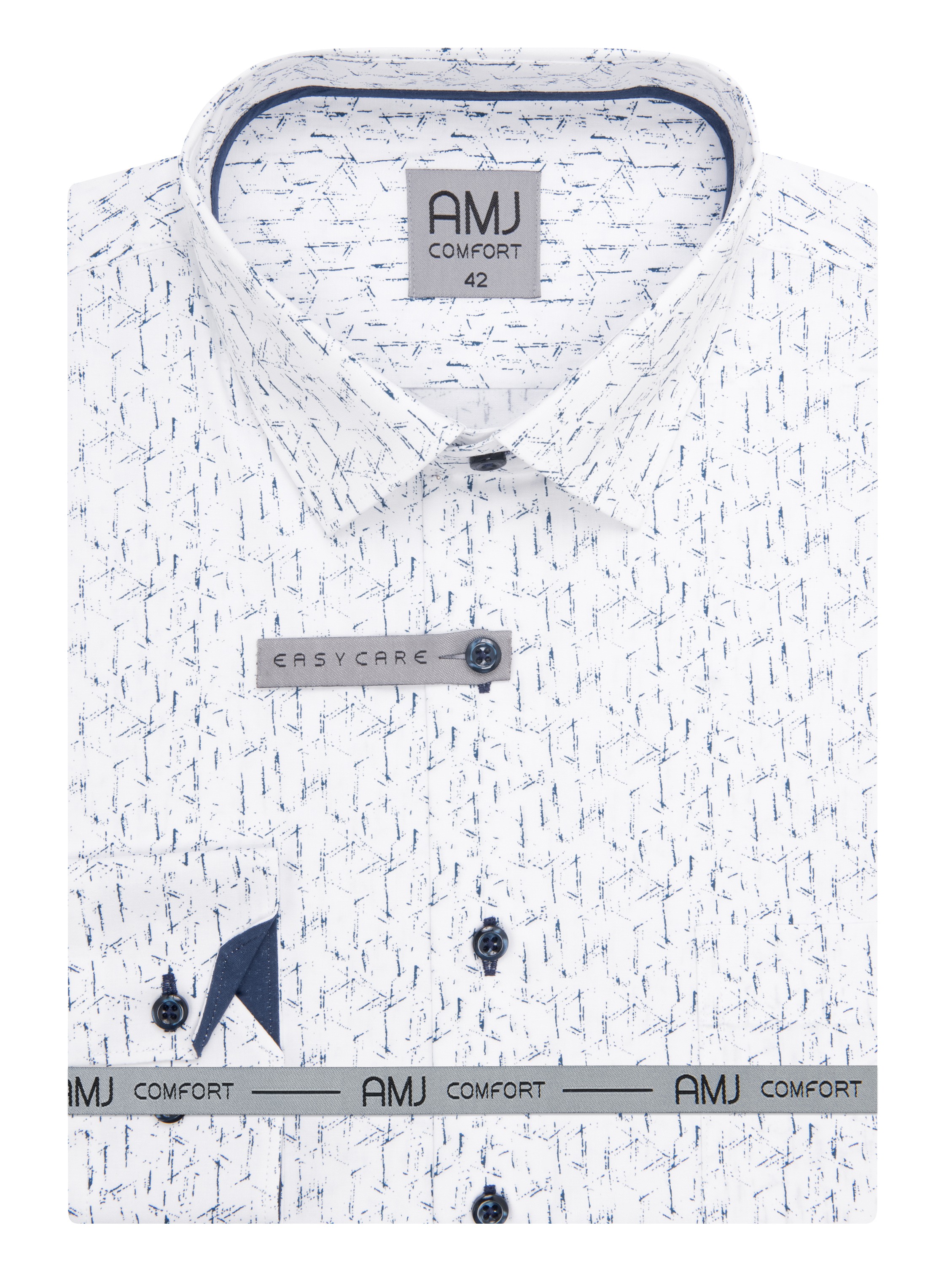 Pánská košile dlouhý rukáv rukáv AMJ VDBR 1460 Classic Comfort Velikost: 41