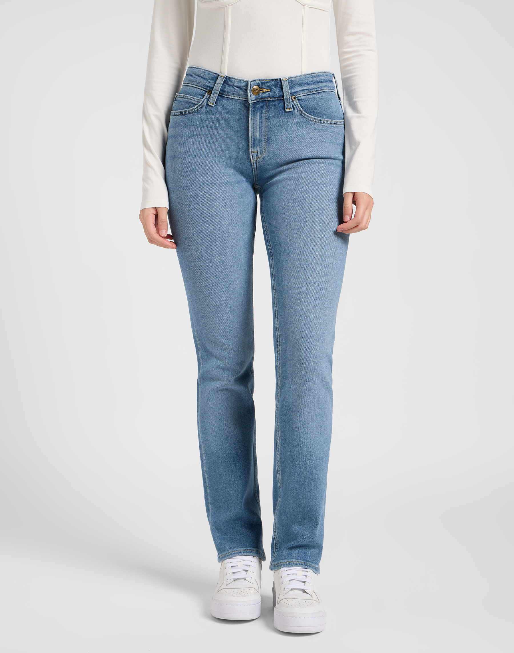 Dámské džíny LEE 112370915 MARION STRAIGHT Never Ending Velikost Pas/Délka: 28/31