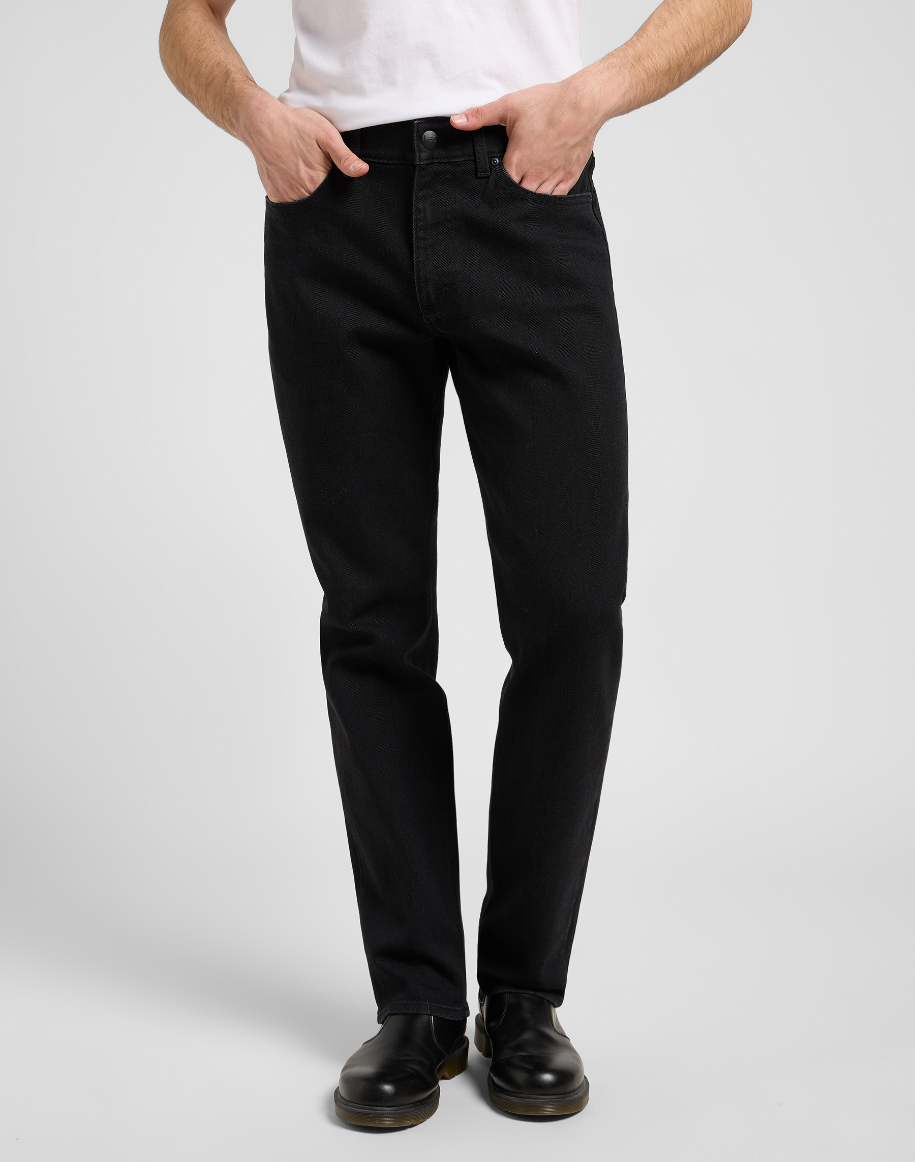 Pánské džíny LEE 112371282 LEE X STRAIGHT Midnight Black Velikost Pas/Délka: 30/32