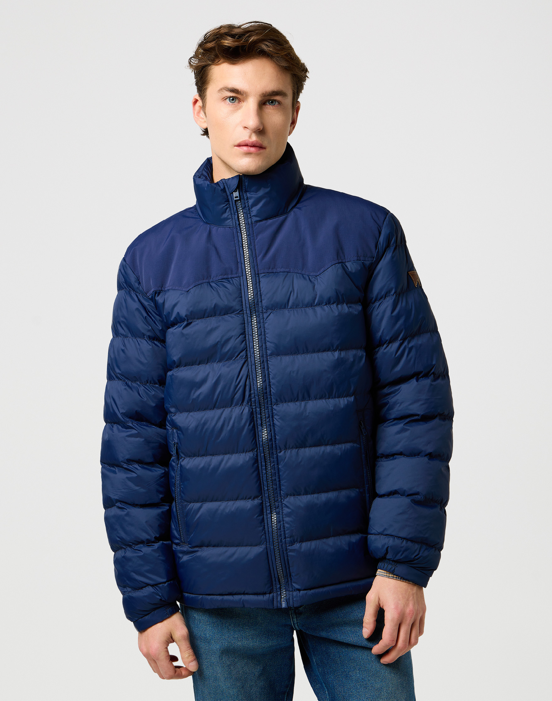 Pánská přechodová bunda WRANGLER 112371448 PACKABLE PUFFER Navy Velikost: XXL