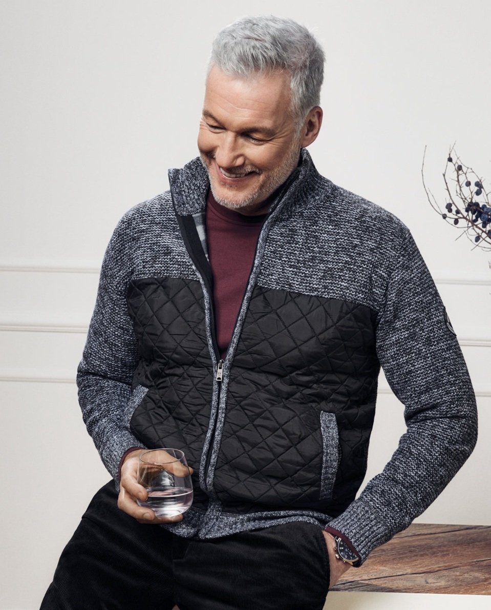 Pánský bundosvetr HAJO 27844 100 Velikost: XXXL