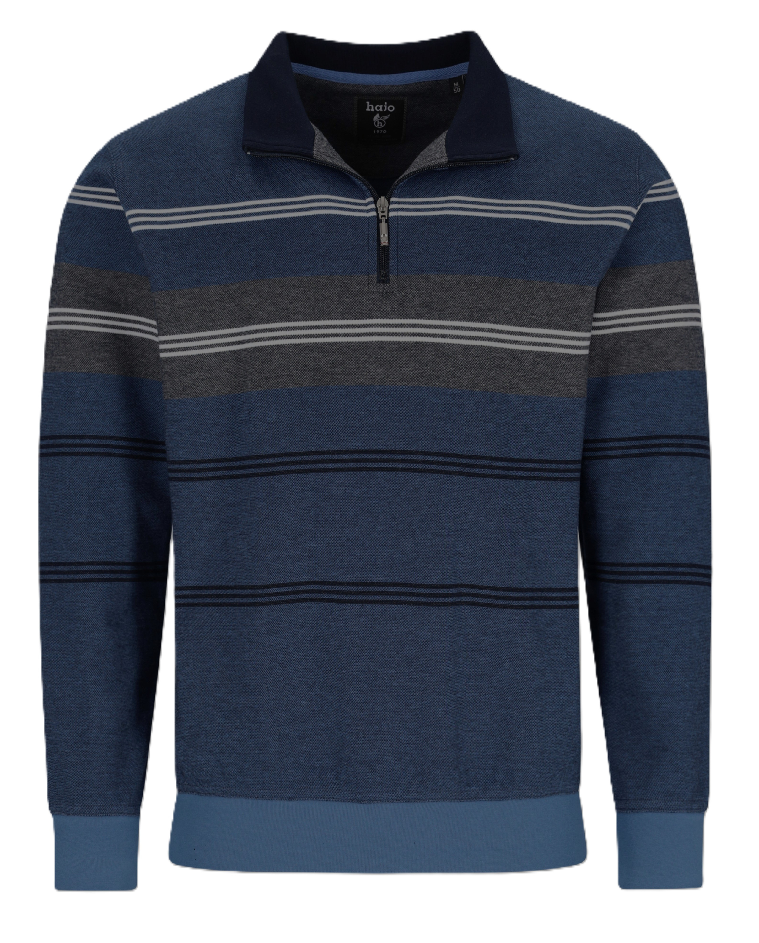 Pánská mikina s polozapínáním HAJO 27830 600 STAY FRESH Velikost: M