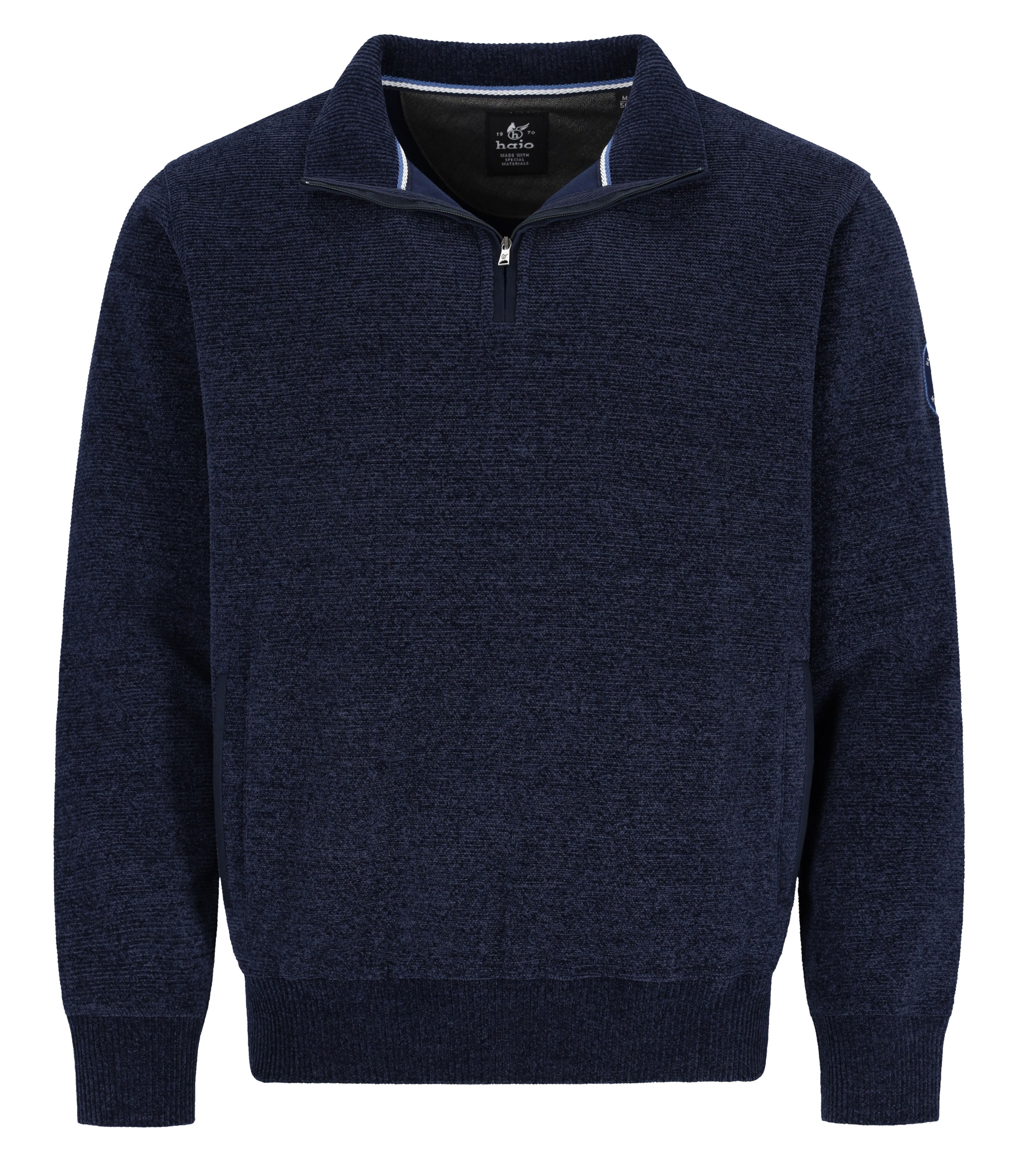 Pánská mikina s polozapínáním na zip HAJO 27813 609 STAY FRESH Velikost: M