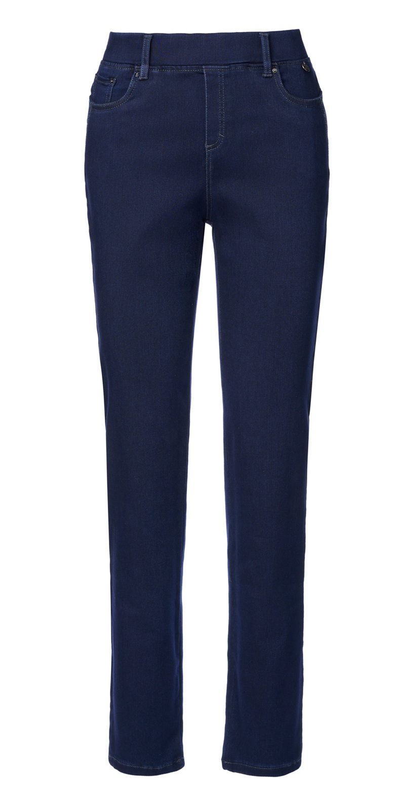 Dámské zatepleté kalhoty ANNA MONTANA 1021 Angelika JUMP IN Slim FLEXI Thermo Denim 56 Blue Black Velikost: 38