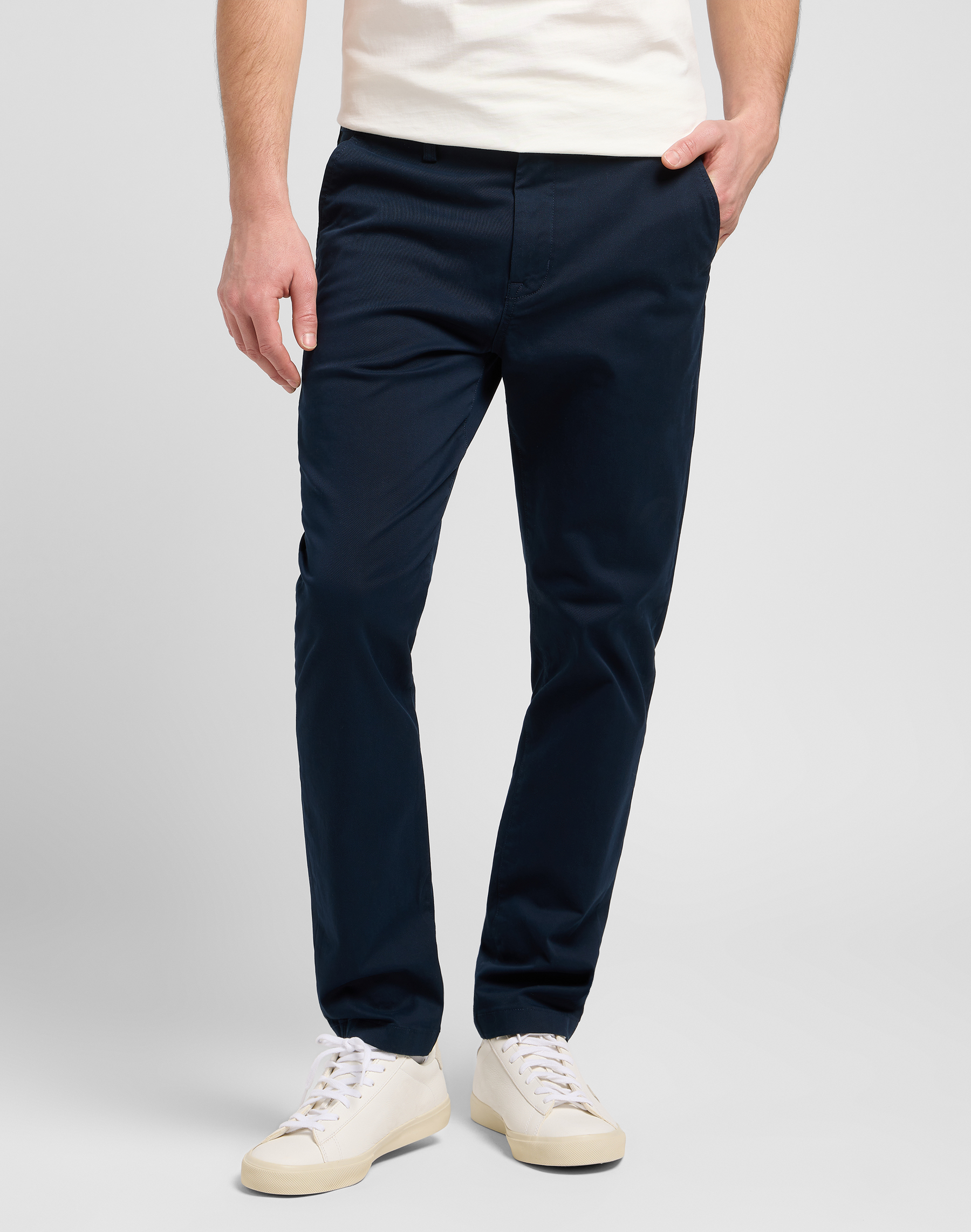 Pánské kalhoty LEE 112370609 SLIM CHINO Rivet Navy Velikost Pas/Délka: 28/32