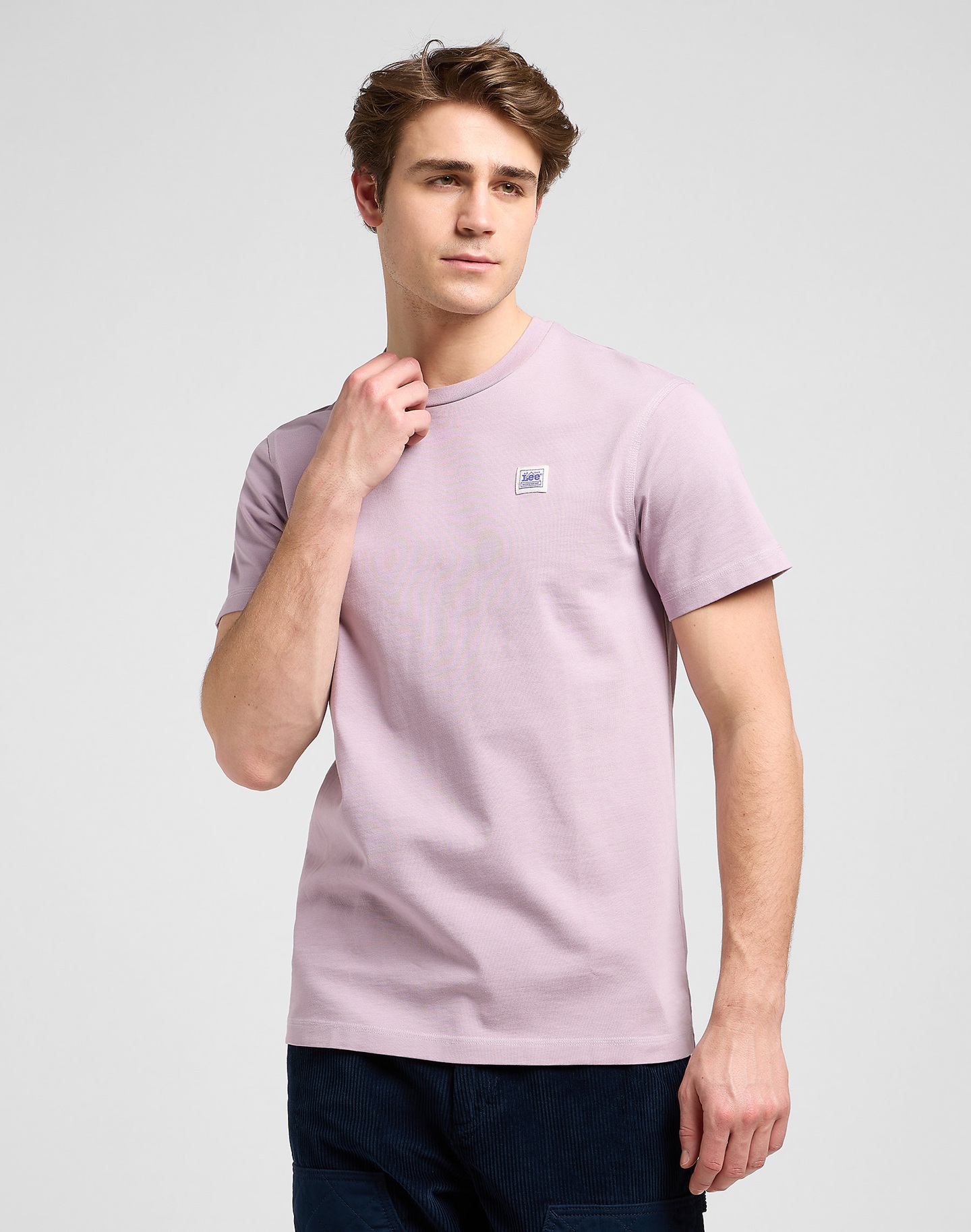 Pánské tričko LEE 112370699 WW TEE Soft Violet Velikost: XS