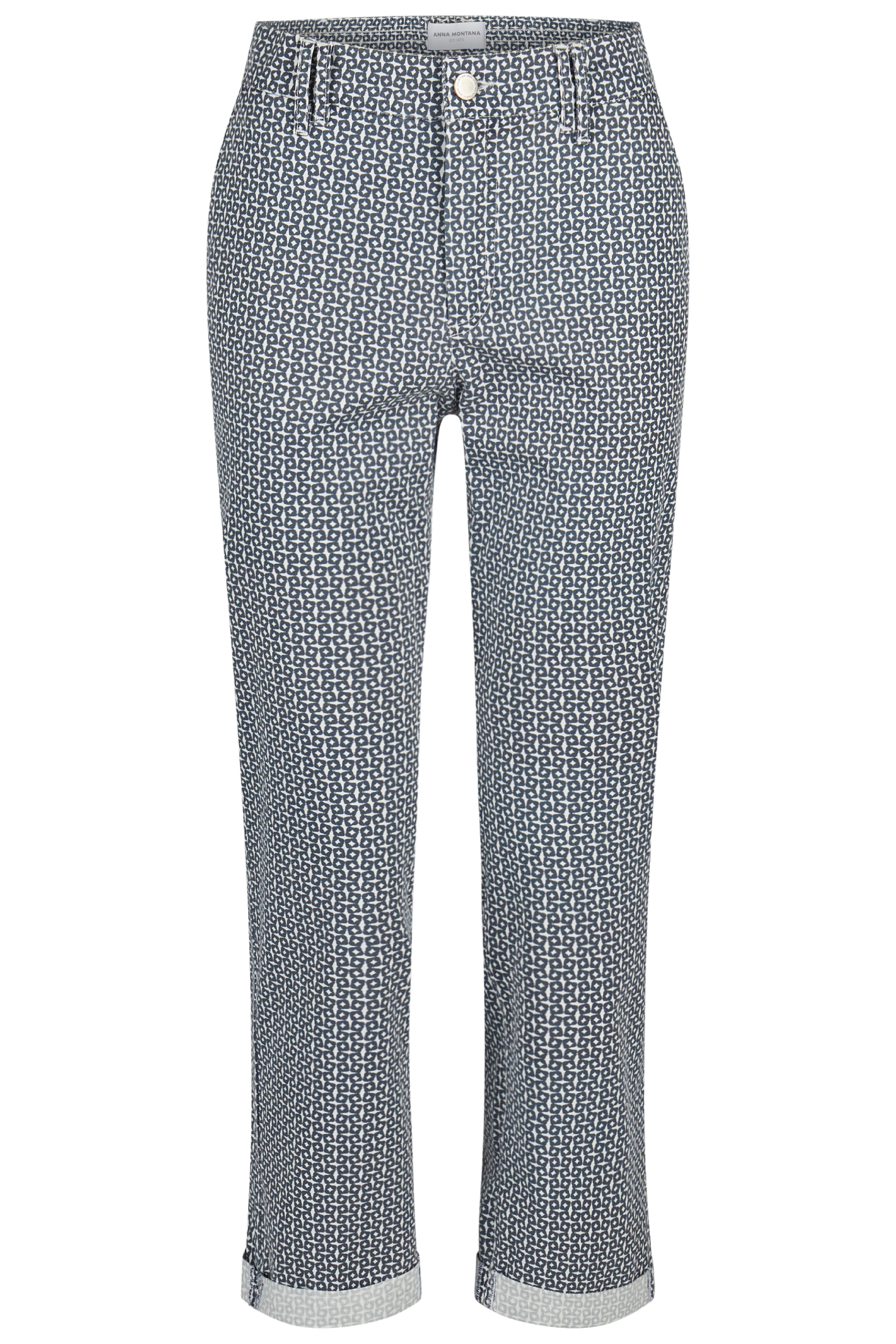 Dámské kalhoty ANNA MONTANA 5617 REES CHINO FLEXI FARO 607 Dark Blue Velikost: 36