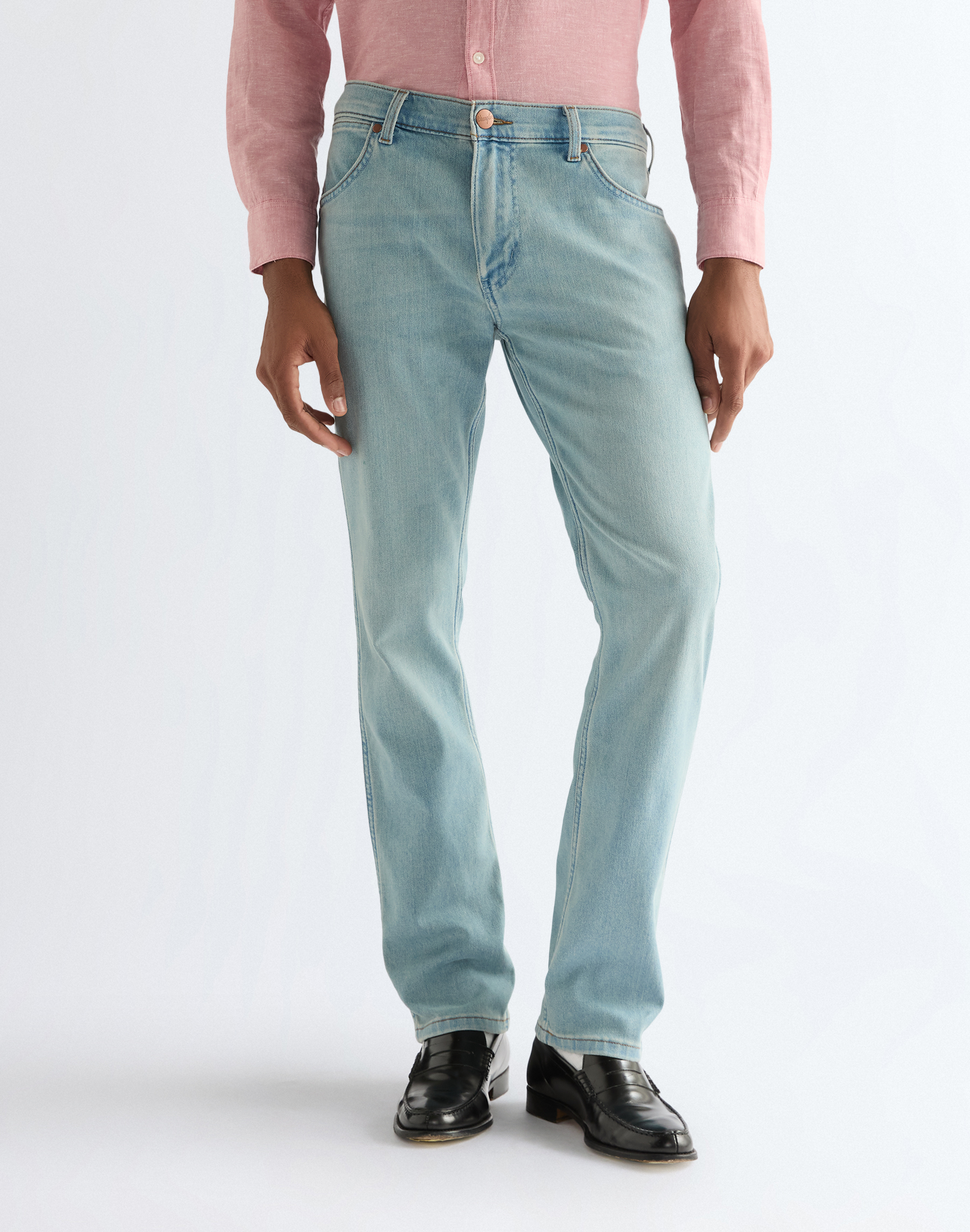 Pánské džíny WRANGLER 112377763 GREENSBORO STRETCH Shell Velikost Pas/Délka: 30/30