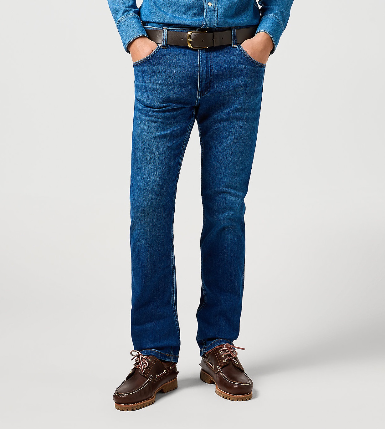 Pánské džíny WRANGLER 112378852 GREENSBORO STRETCH Dandelion Summer Velikost Pas/Délka: 32/30