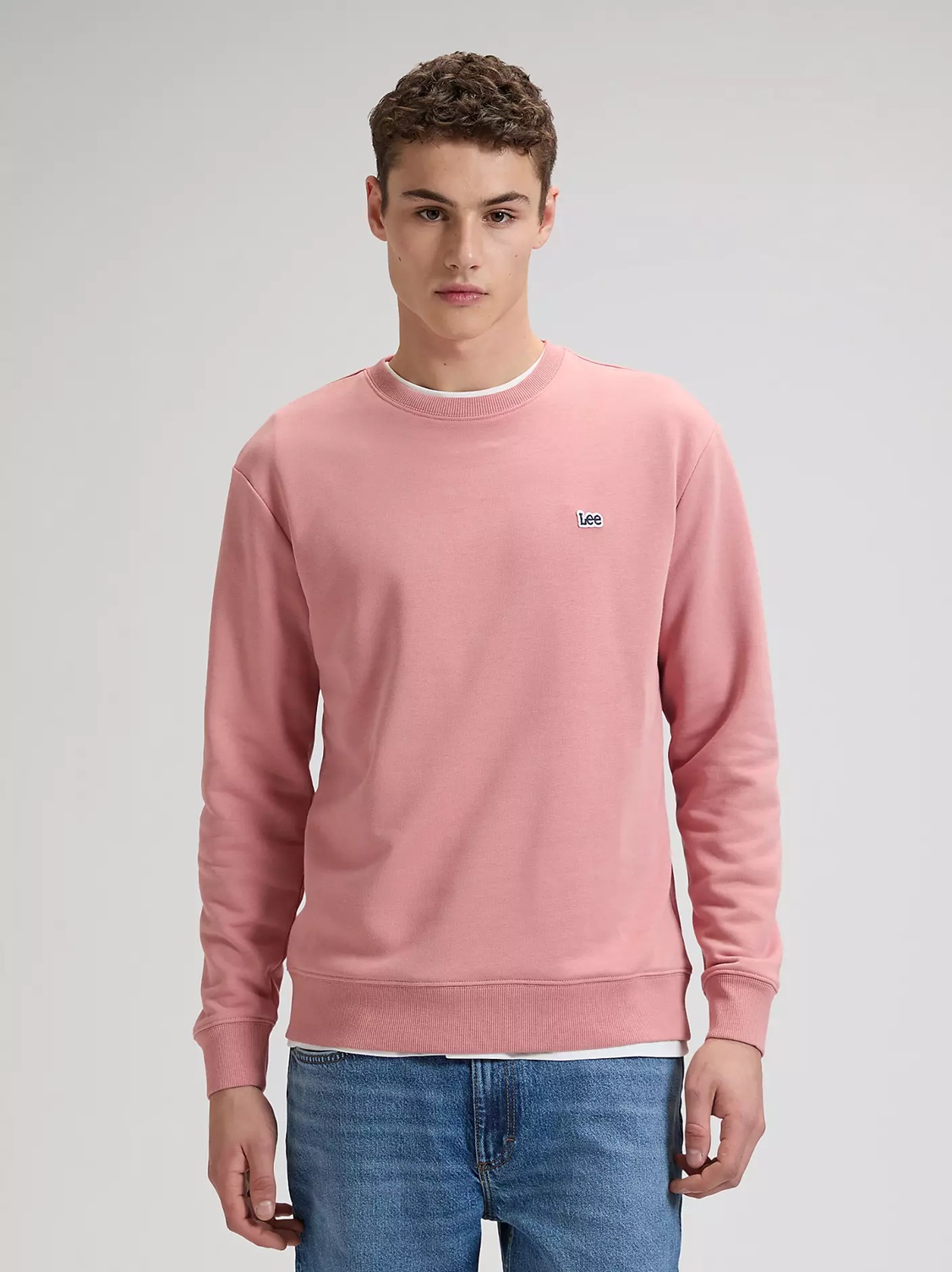 Pánská mikina LEE 112376926 LEE PATCH CREW SWS Mallory Velikost: S