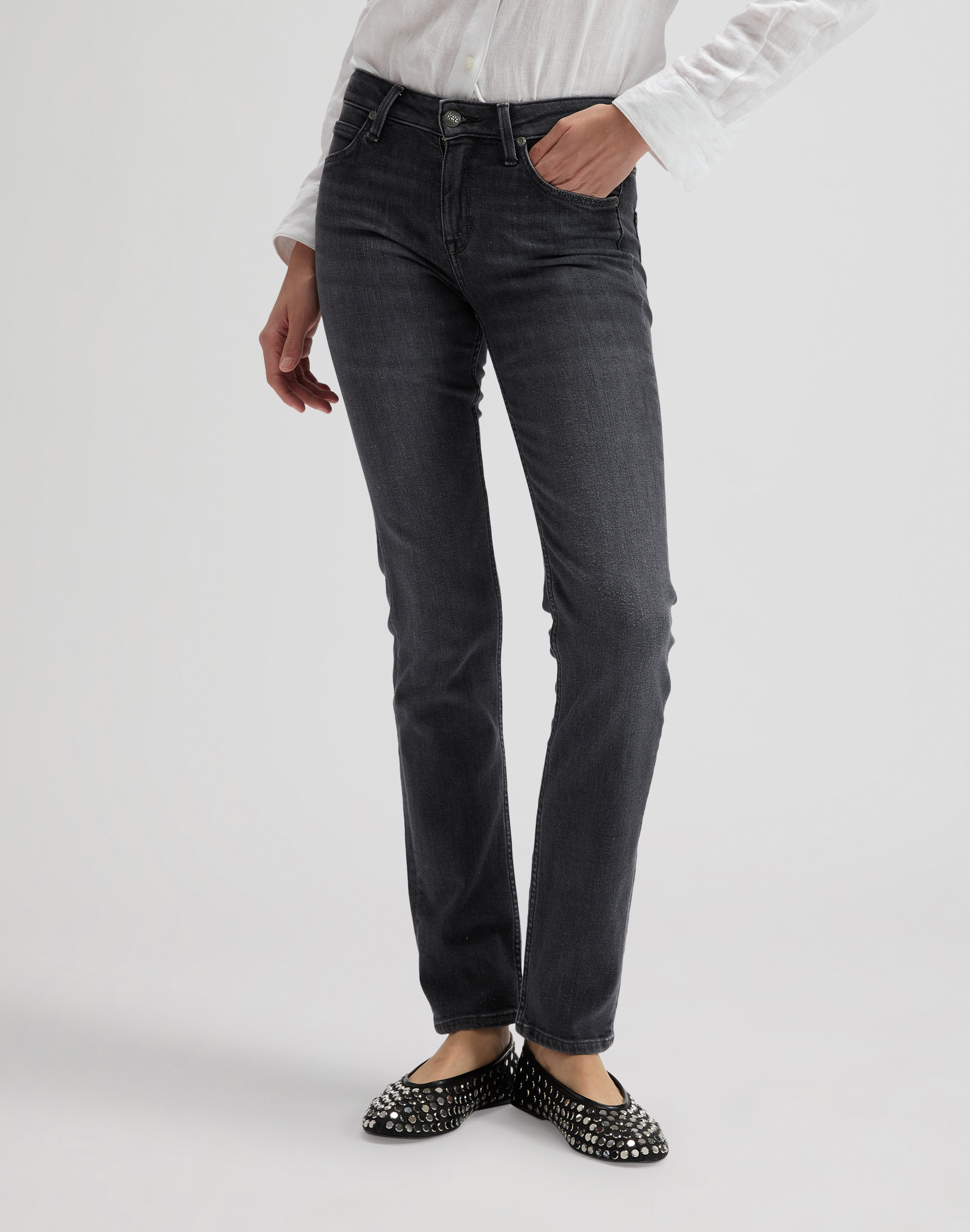 Dámské džíny LEE 112376664 ELLY Current Affair Velikost Pas/Délka: 26/31