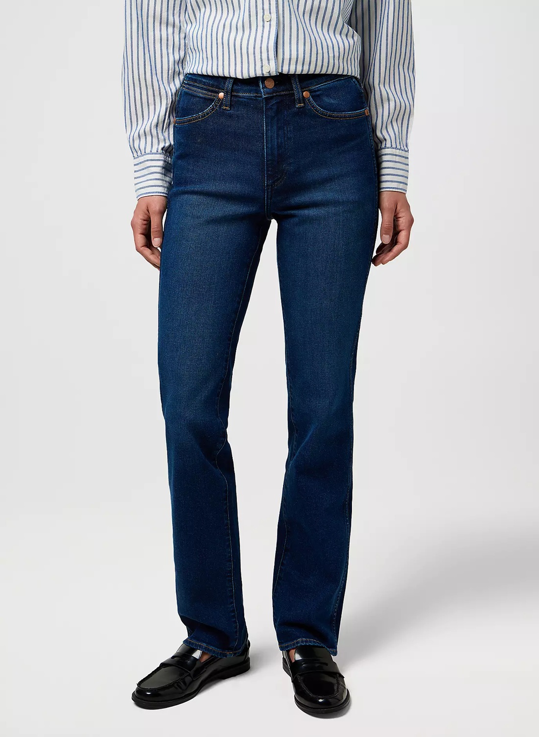 Dámské džíny WRANGLER 112371174 STRAIGHT Posh Parade Velikost Pas/Délka: 33/32