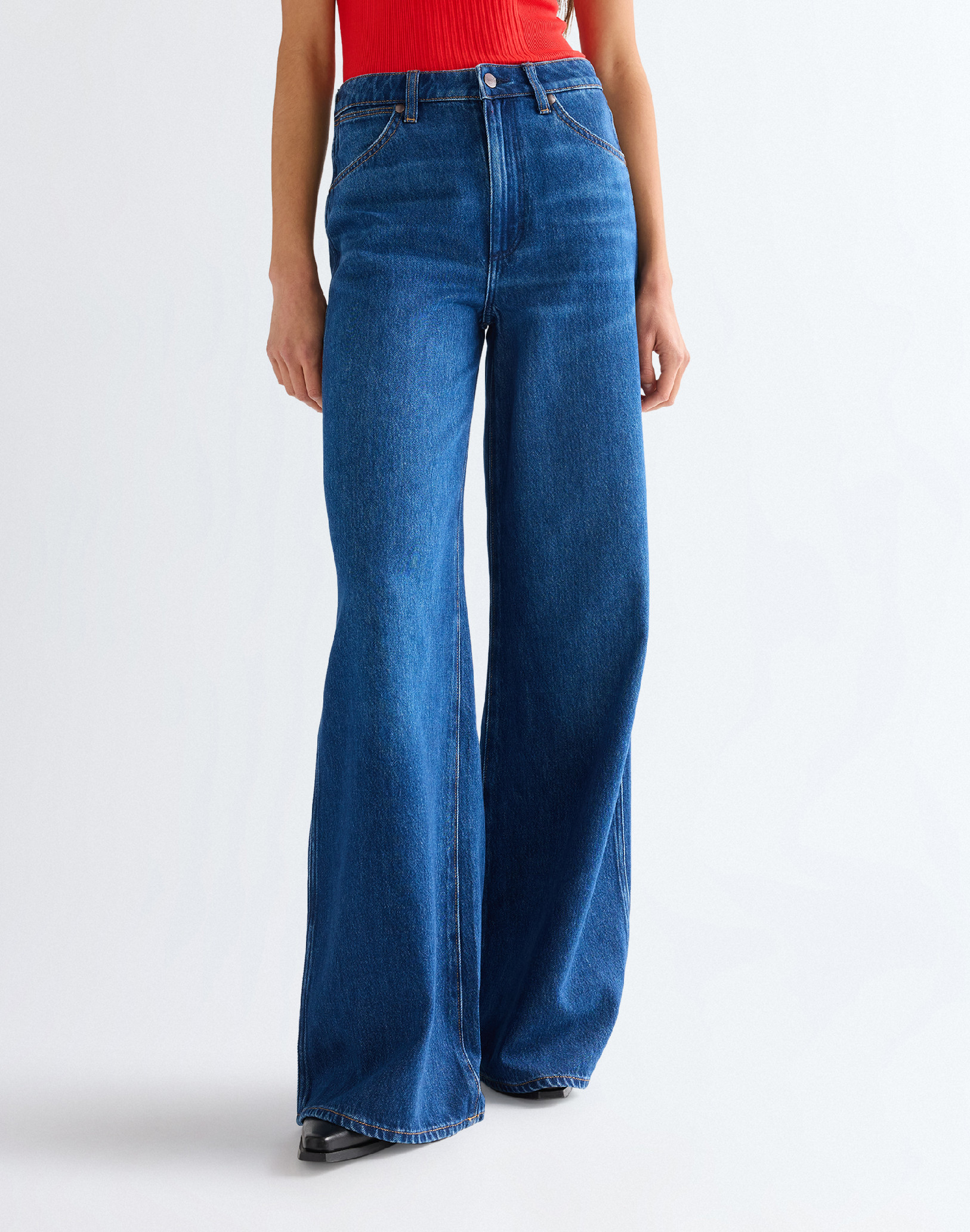 Dámské džíny WRANGLER 112378704 CANYON Eclipse Deep Velikost Pas/Délka: 24/28