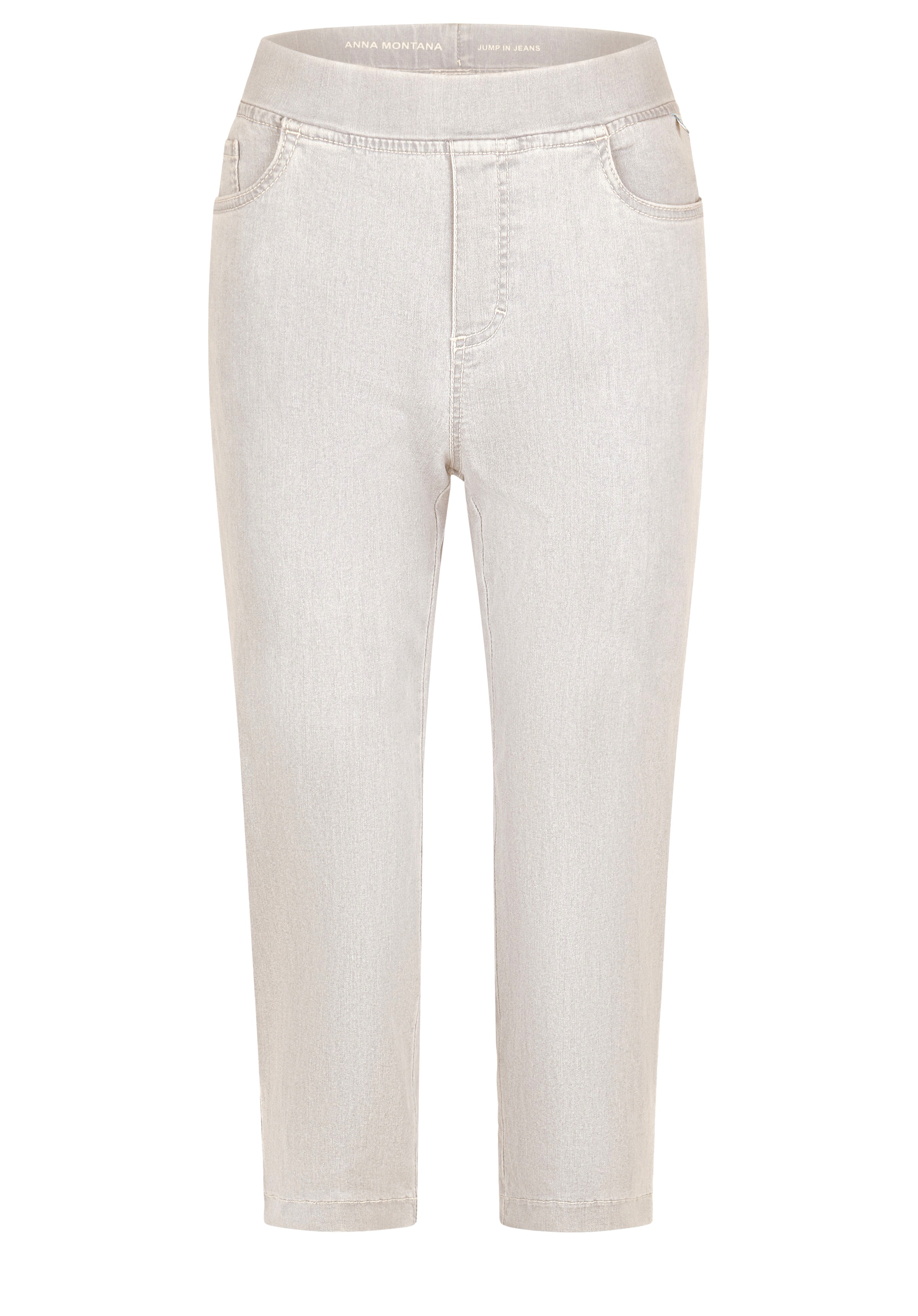 Dámské kalhoty ANNA MONTANA 1016S Angelika JUMP IN SLIM CAPRI ROM 137 Leinen Velikost: 42