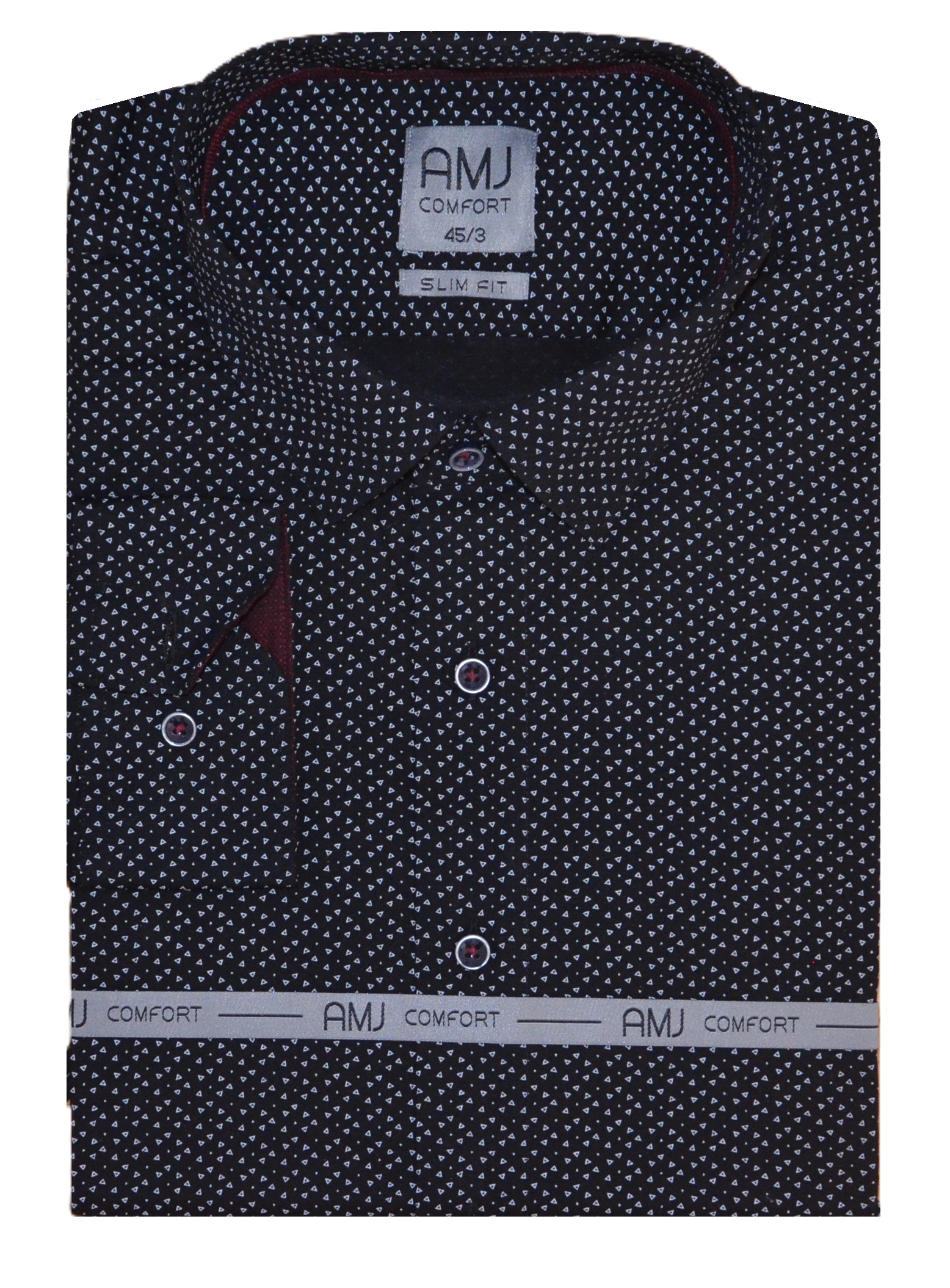 Pánská košile dlouhý rukáv AMJ VDBPSR 1217 Slim Fit Comfort Prodloužená Velikost: 45/3