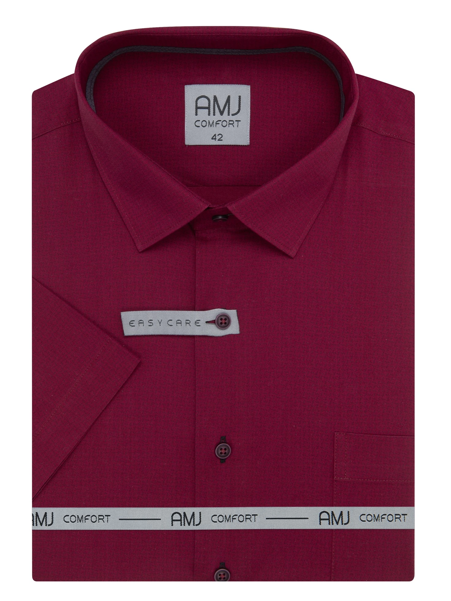 Pánská košile krátký rukáv AMJ VKBR VKNBR 1496 Classic Comfort Velikost: 44