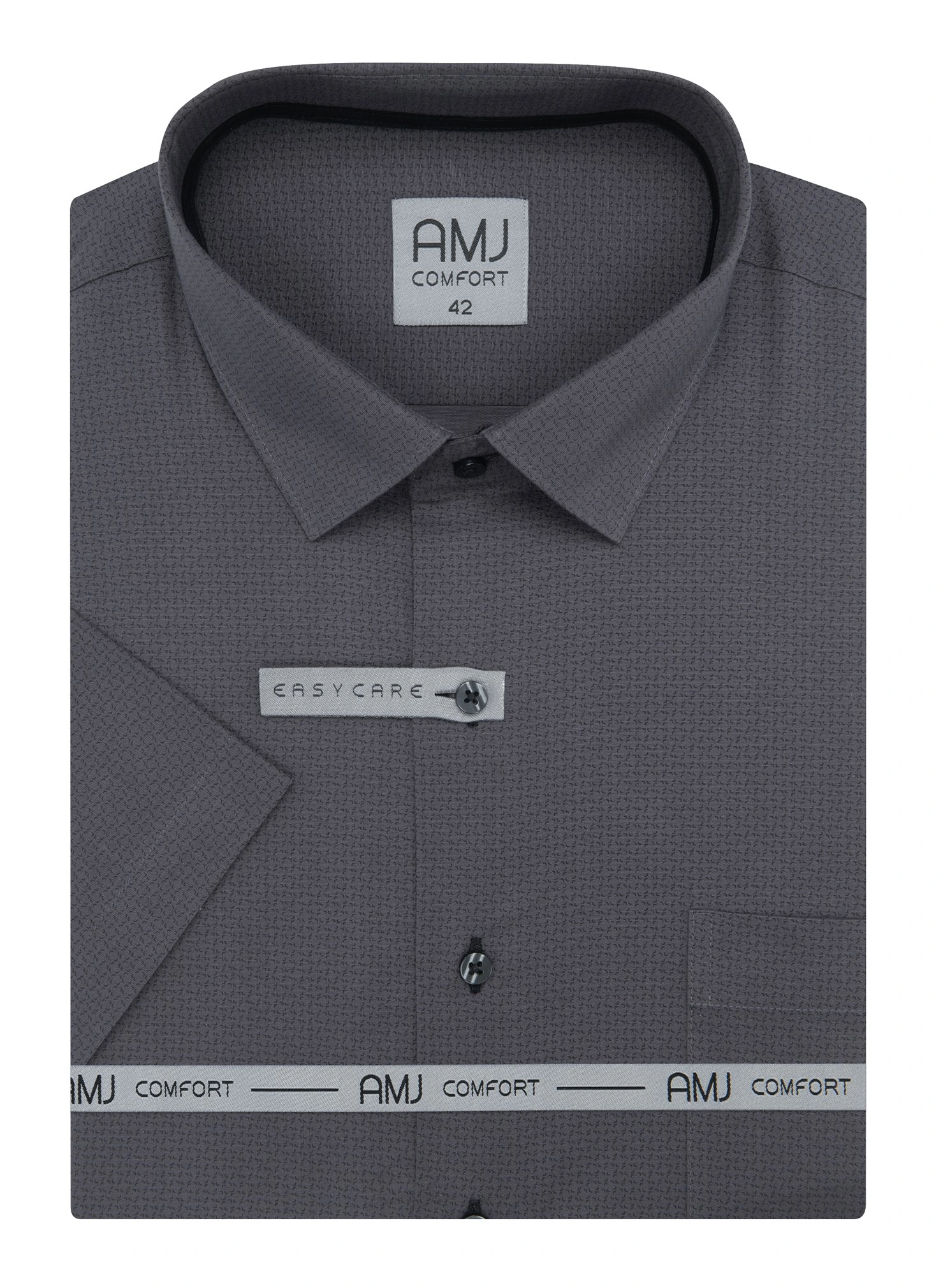 Pánská košile krátký rukáv AMJ VKBR VKNBR 1495 Classic Comfort Velikost: 42