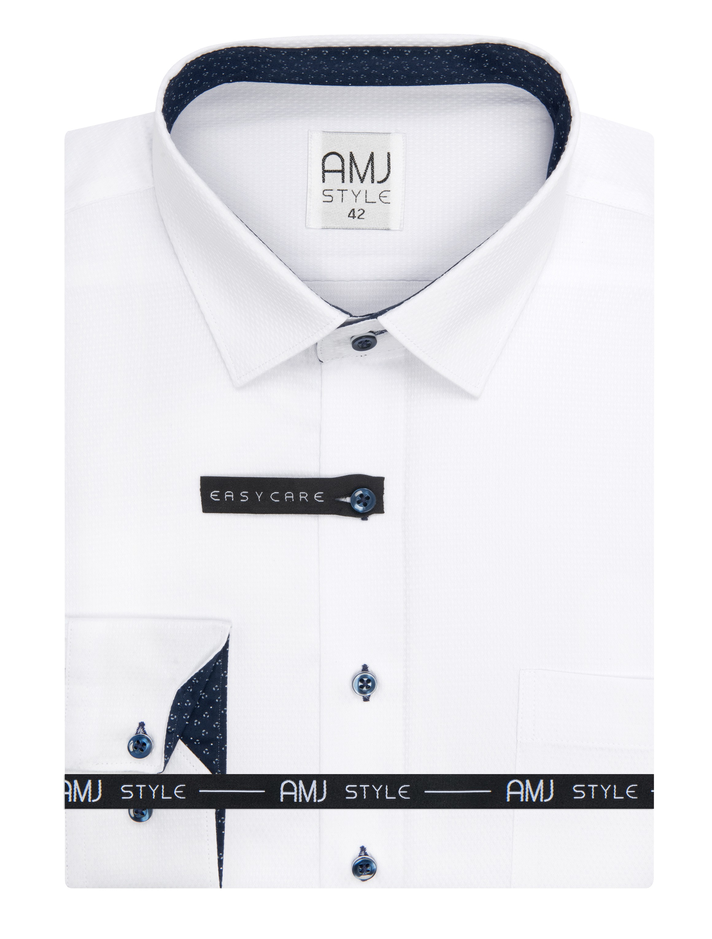 Pánská košile dlouhý rukáv AMJ VDR VDNR 838/18 Classic Style Velikost: 49/50