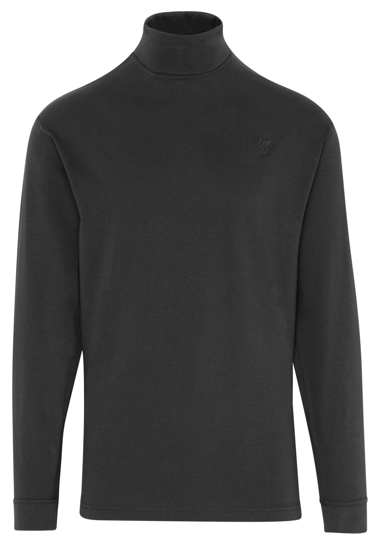 Pánské triko s rolákem HAJO 20016/4 100 Black Velikost: M