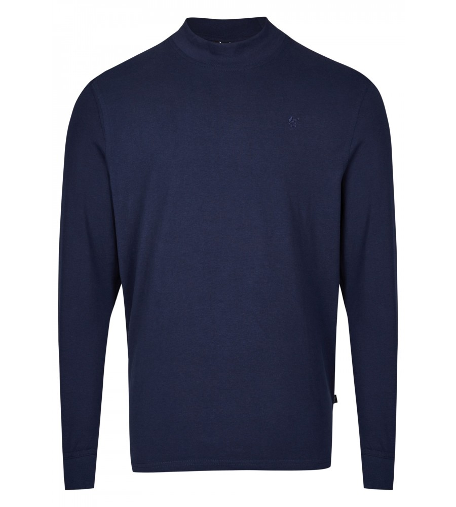 Pánské triko se stojáčkem HAJO 20015/4 609 Marine Velikost: XXXL