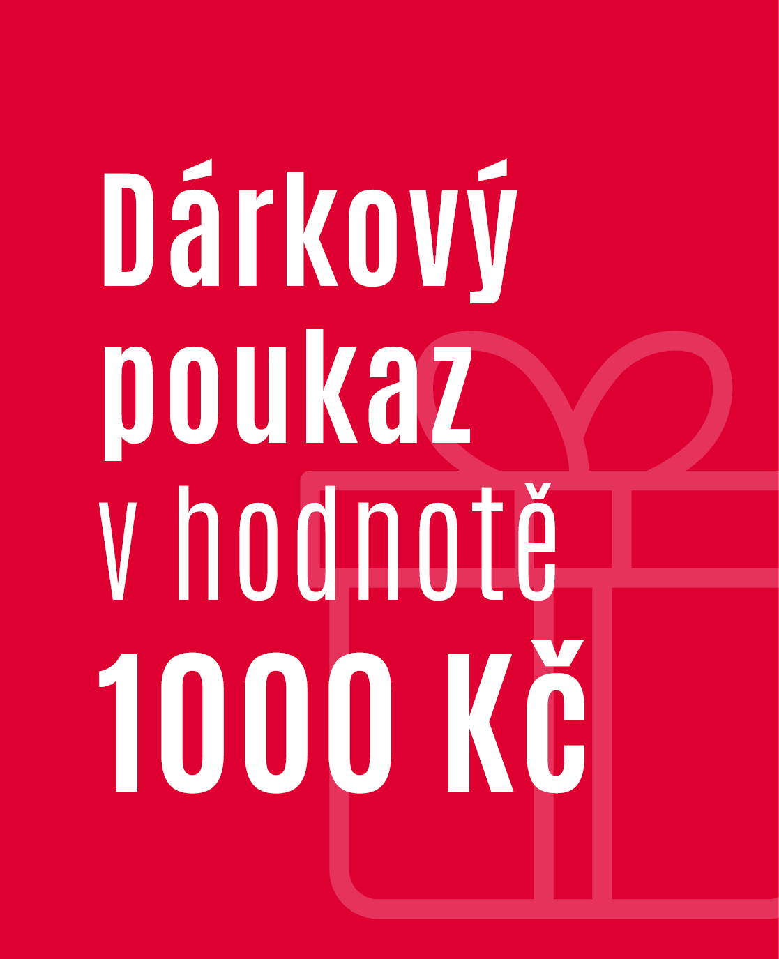 Dárkový poukaz 1 000 Kč