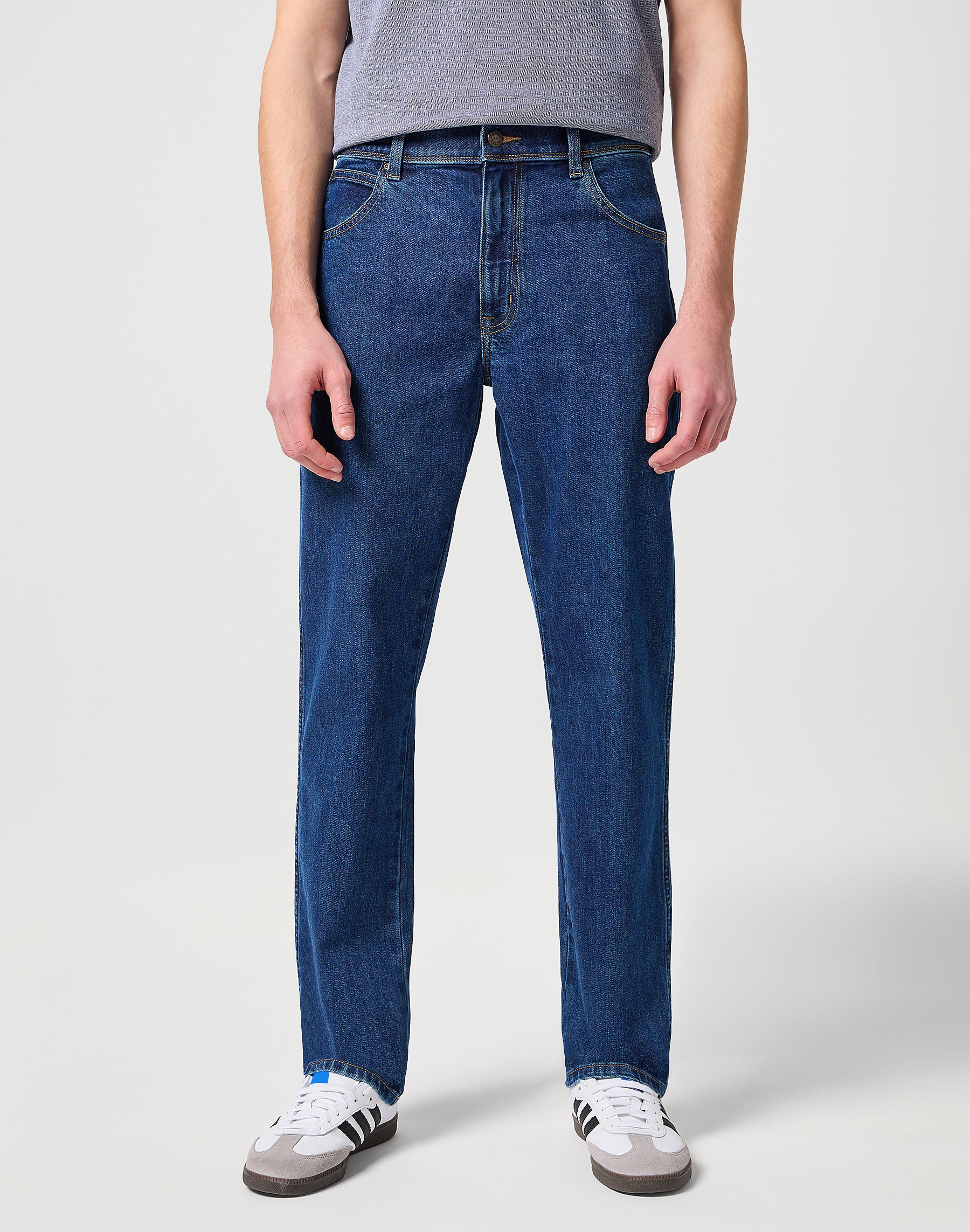 Pánské džíny WRANGLER W10I23009 112125987 REGULAR FIT STRETCH Darkstone Velikost Pas/Délka: 33/34