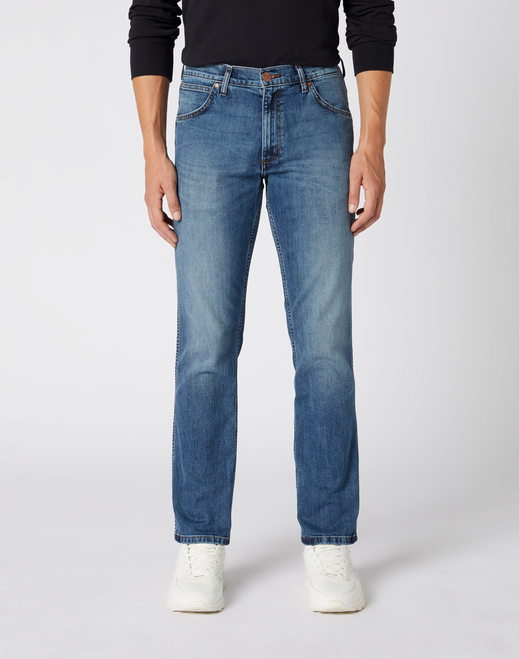 Pánské džíny WRANGLER W15QXG62U GREENSBORO STRETCH Blue What Blue Velikost Pas/Délka: 33/36