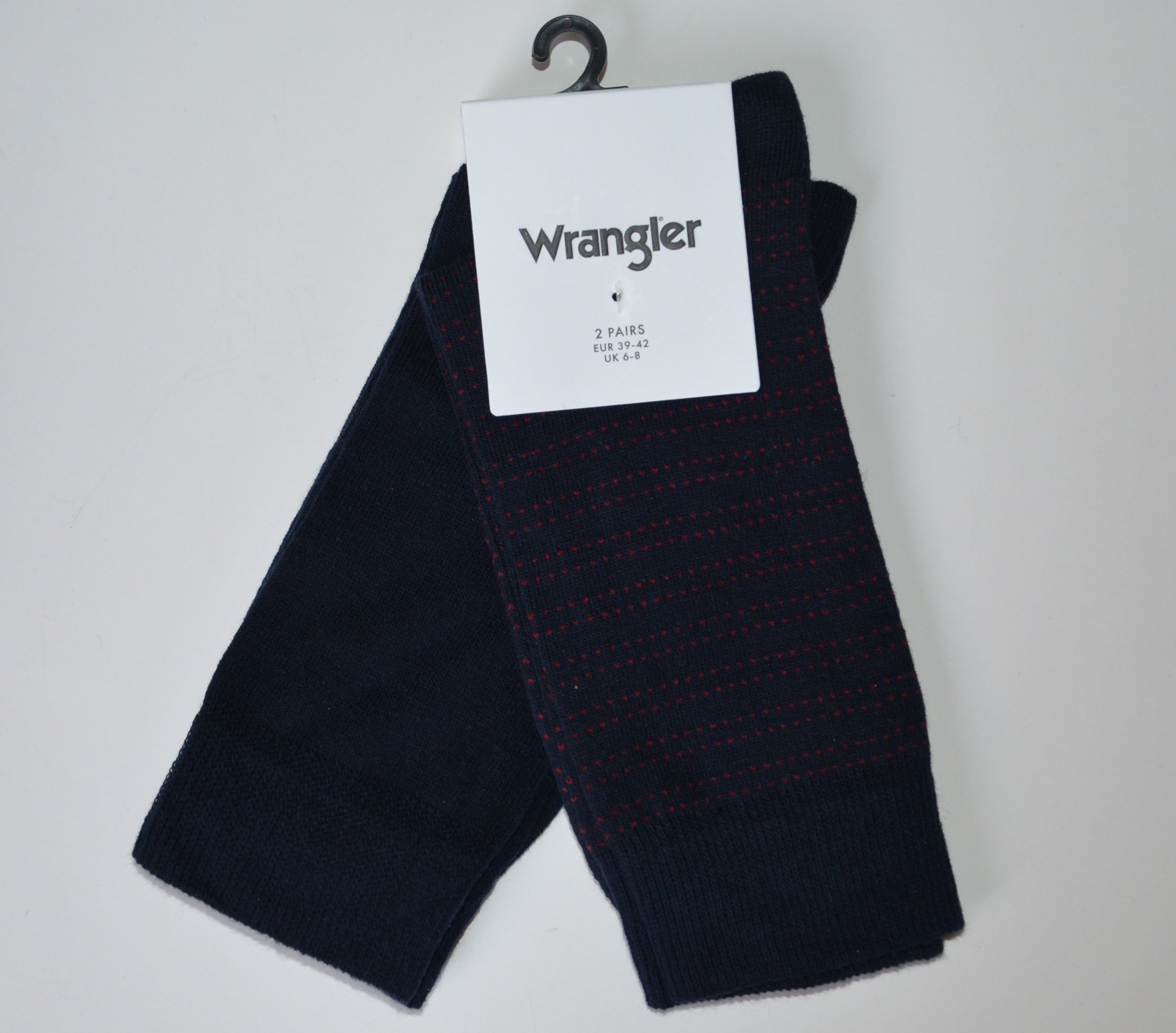 Pánské ponožky WRANGLER 2 páry modré vysoké Velikost: 39-42