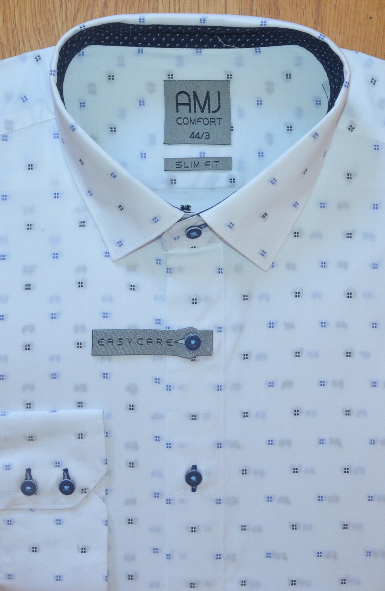 Pánská košile AMJ VDBPSR 1038 Slim Fit Comfort Prodloužená Velikost: 38/3