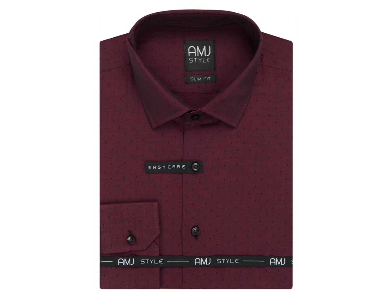 Pánská košile dlouhý rukáv AMJ VDPSR 926 Slim Fit Style prodloužená Velikost: 38/3